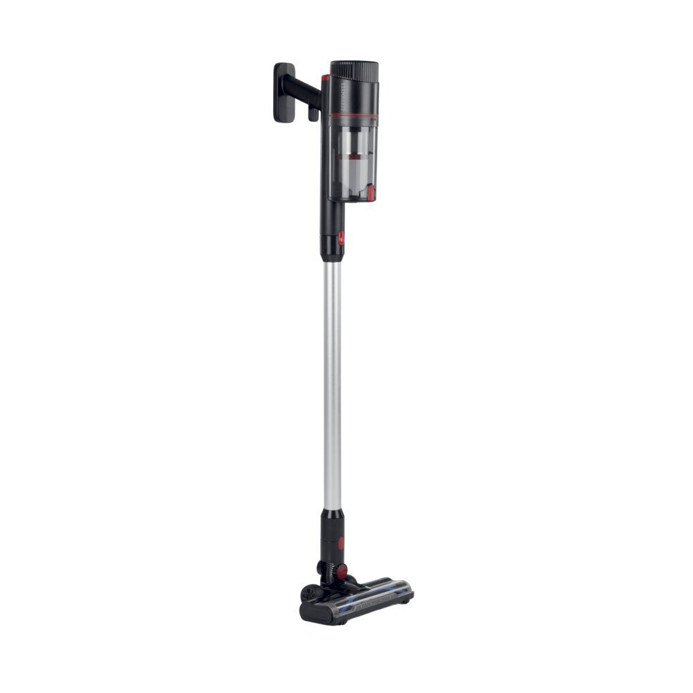 Aspirateur balai sans fil 6 accessoires CleanMaxx noir et rouge H109cm