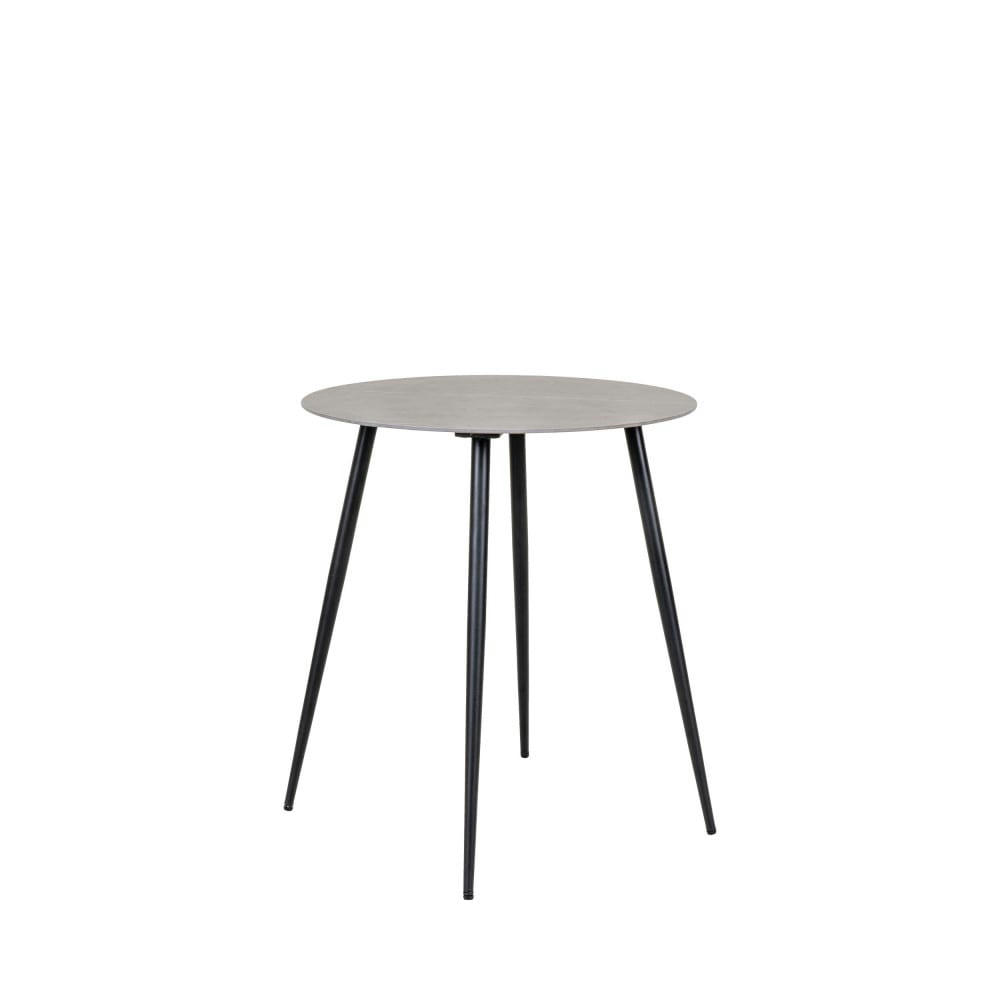 LAZIO - Table d'appoint effet marbre D60cm gris