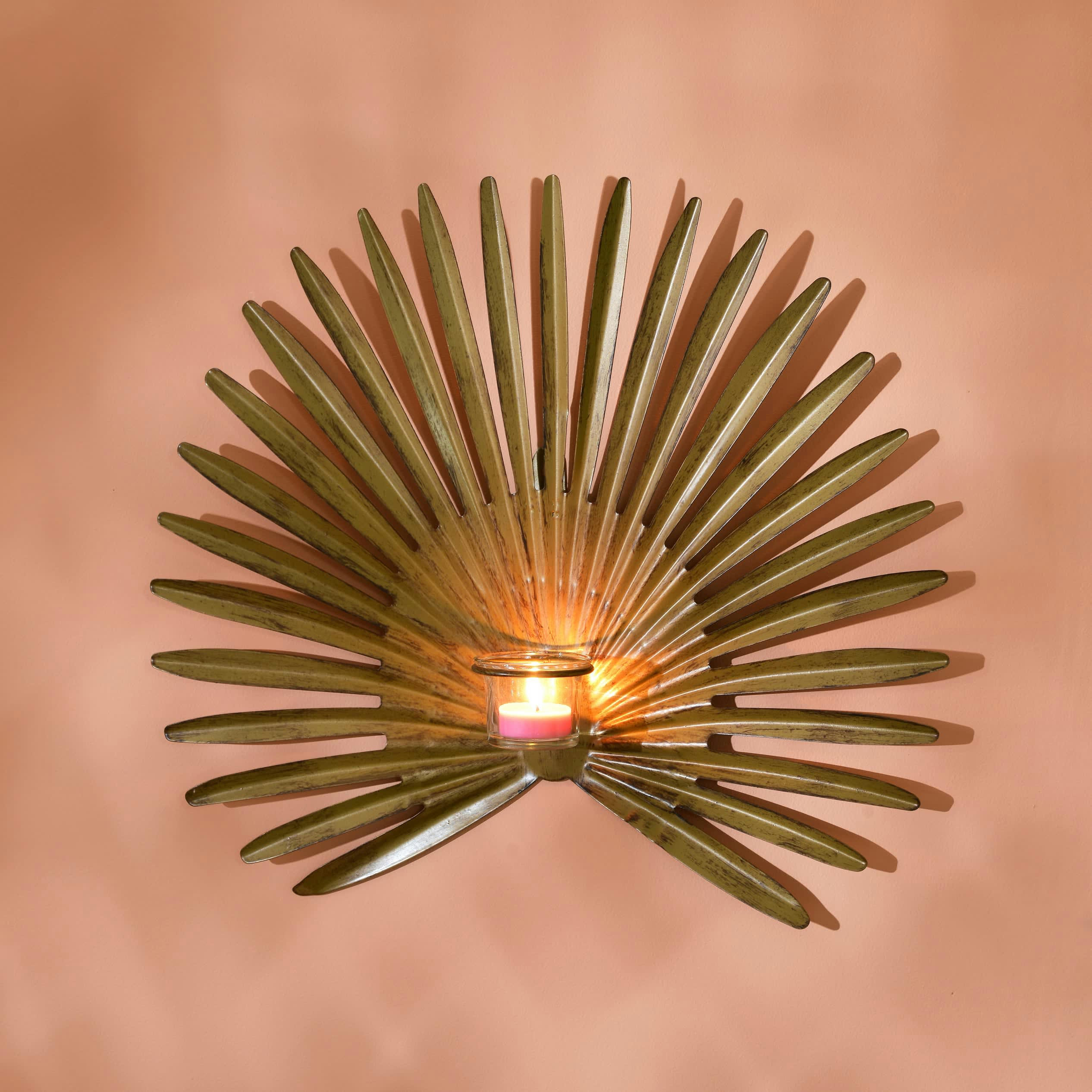 SOLAL - Accessoire pour bougie en métal jaune