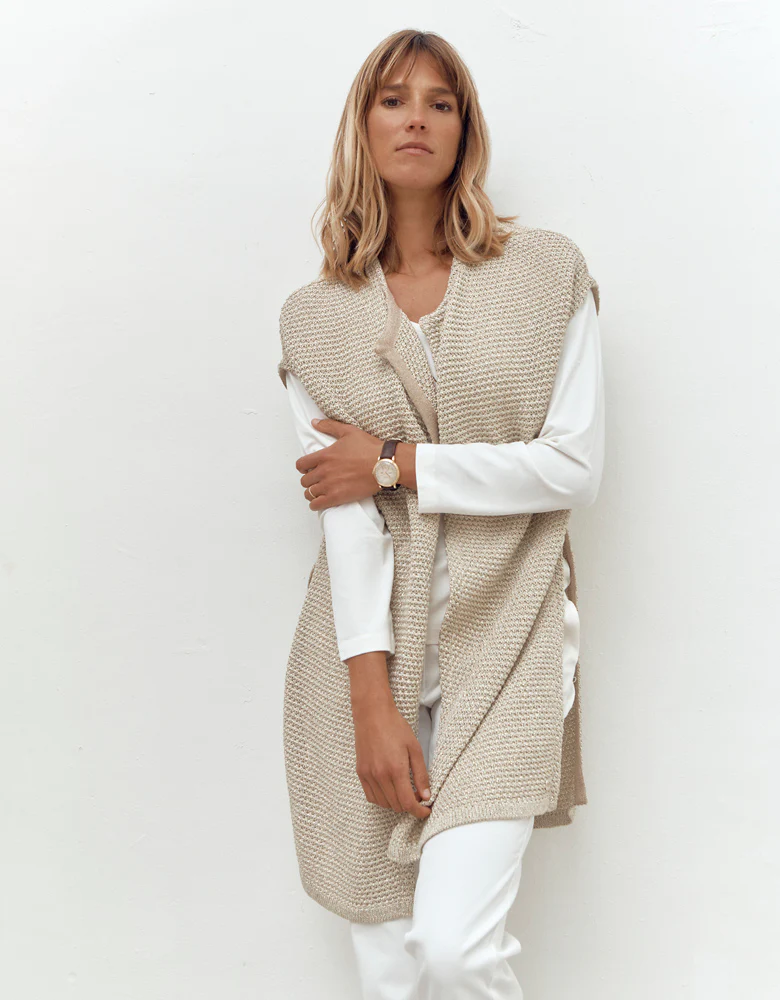 Veste maille point de riz irisée VALDINIS/87020/932