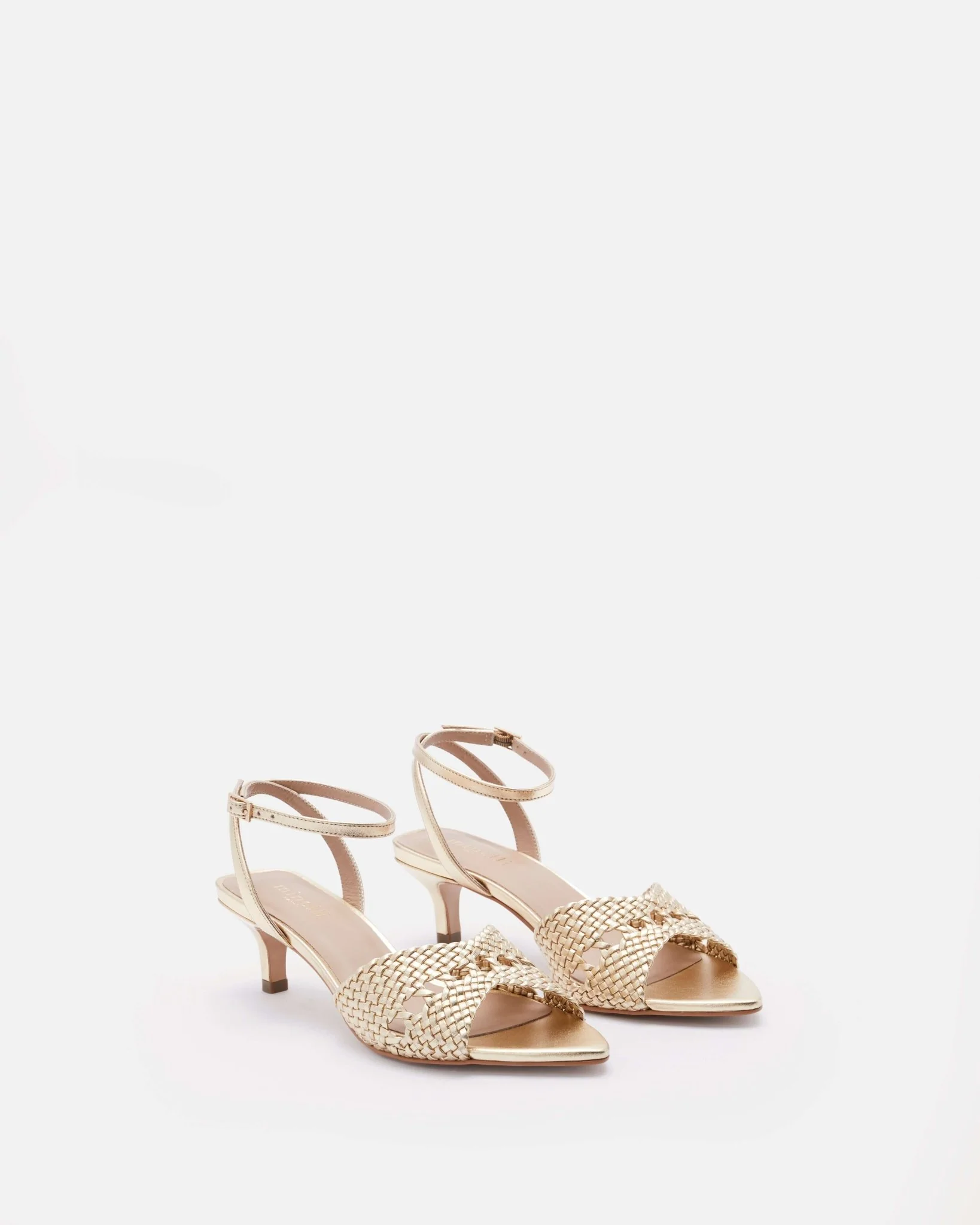 SANDALES KLEYA/MET PLATINE