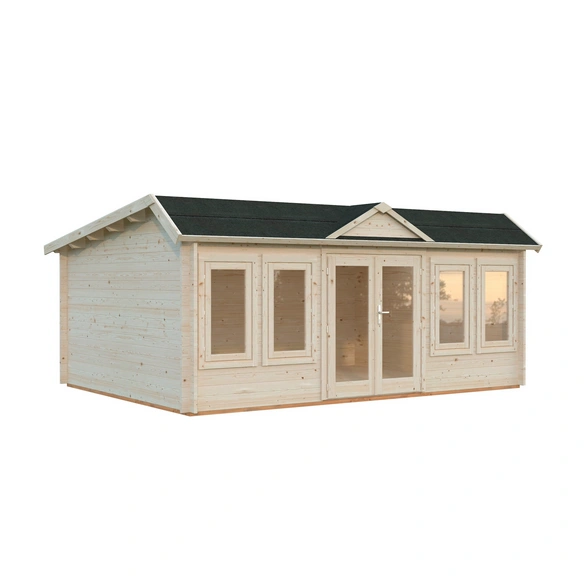 Gartenhaus »Claudia«, Aufstellmaße BxTxH: 578 x 425 x 249 cm, unbehandelt, Holz