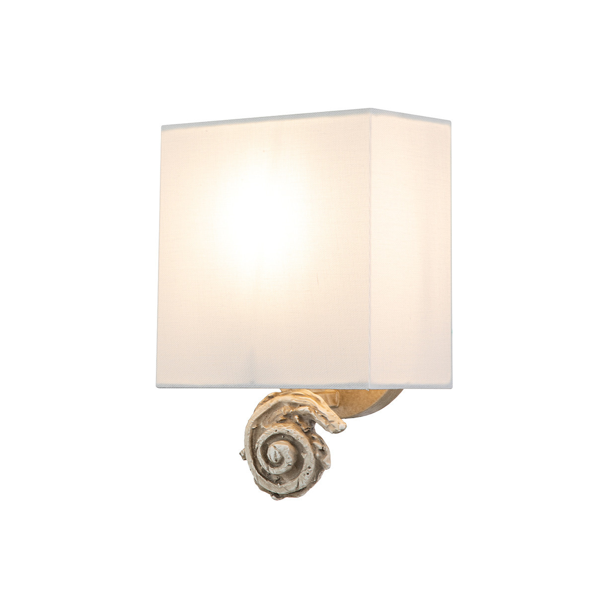Kinkiet biały Swirl 1xE27x60W wym:25,4x17,8x10,2cm IP20 Flambeau