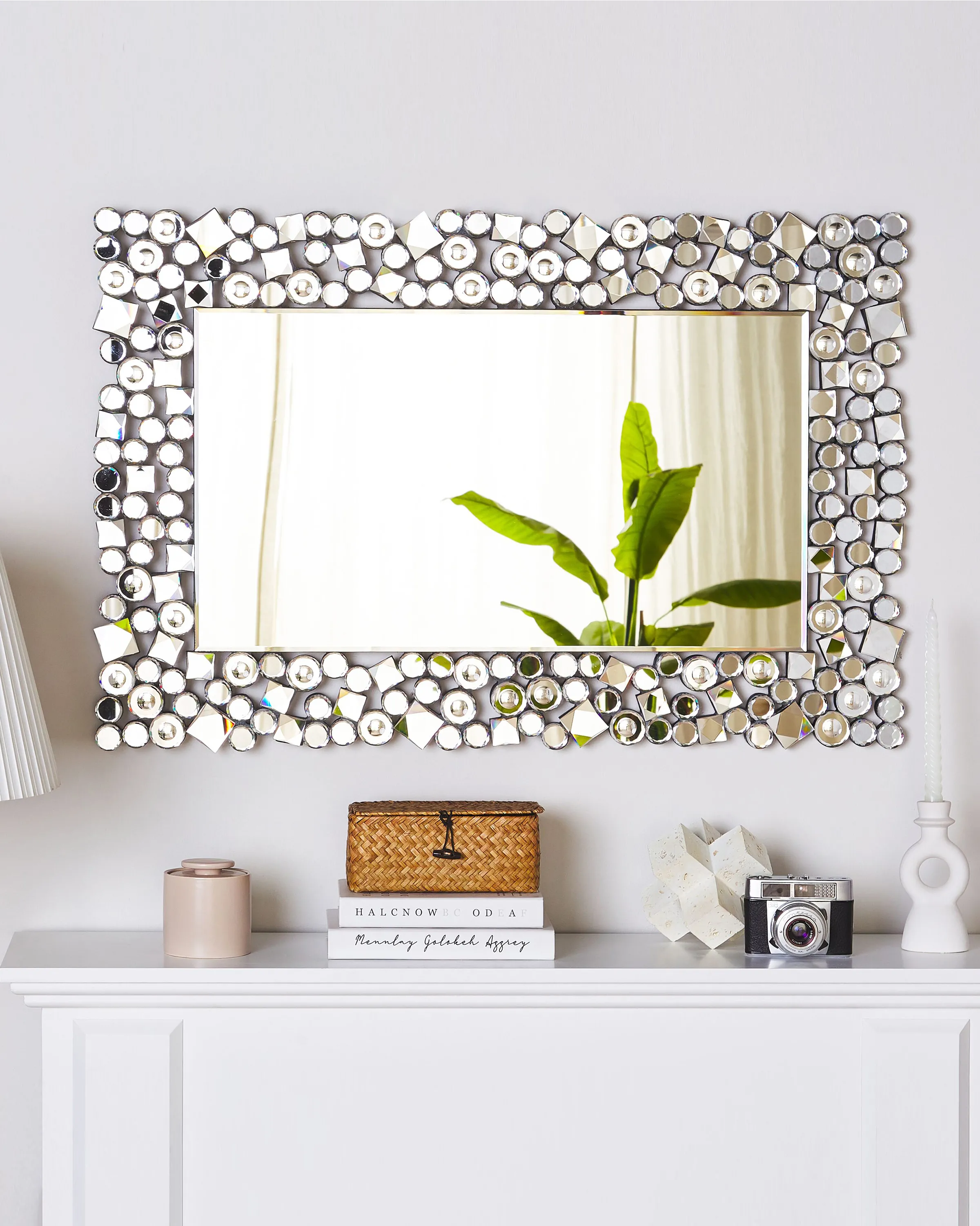 Wall Mirror MERNEL 60 cm 90 cm Silver