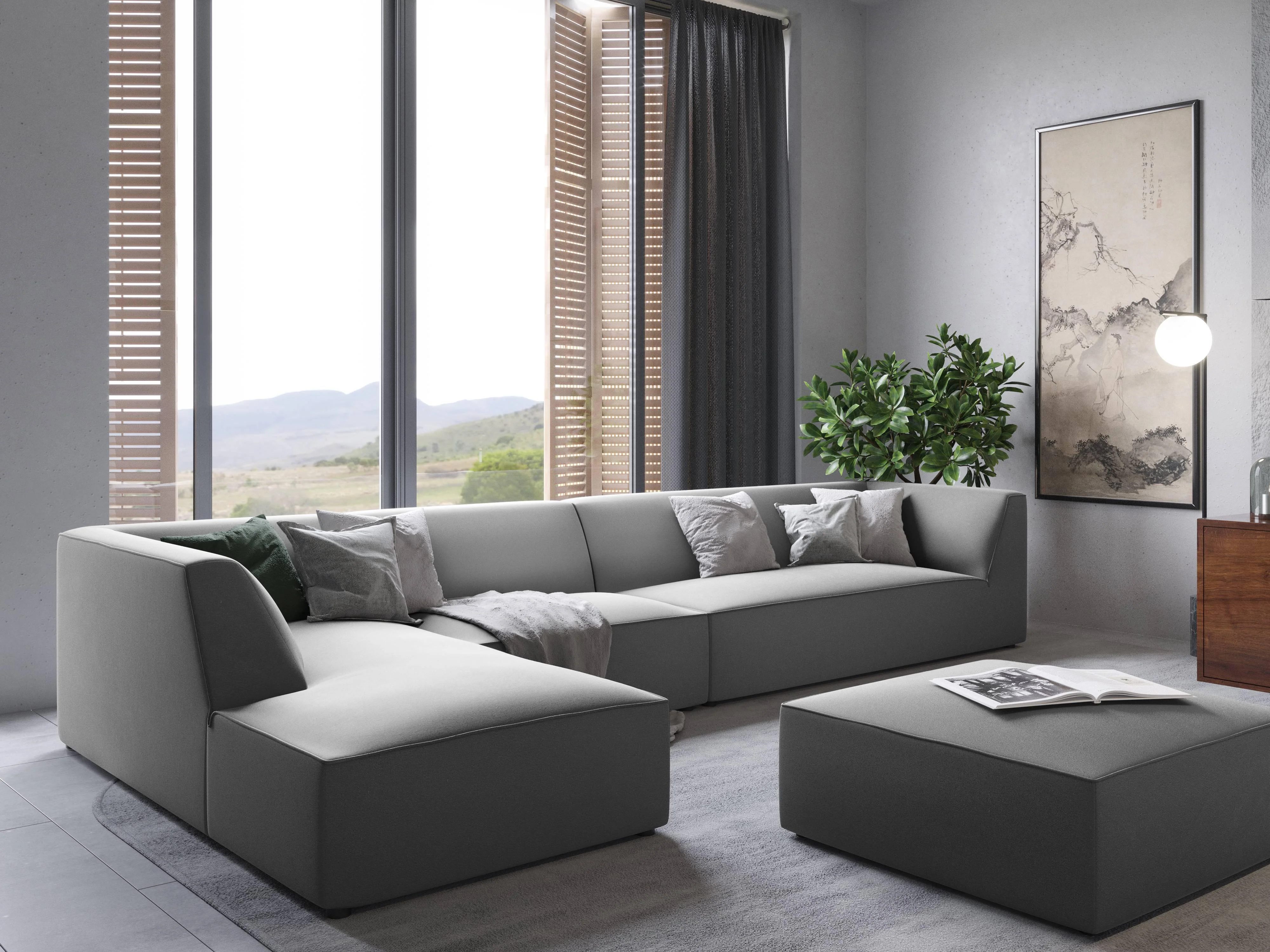 Hoekbank Sao velvet links