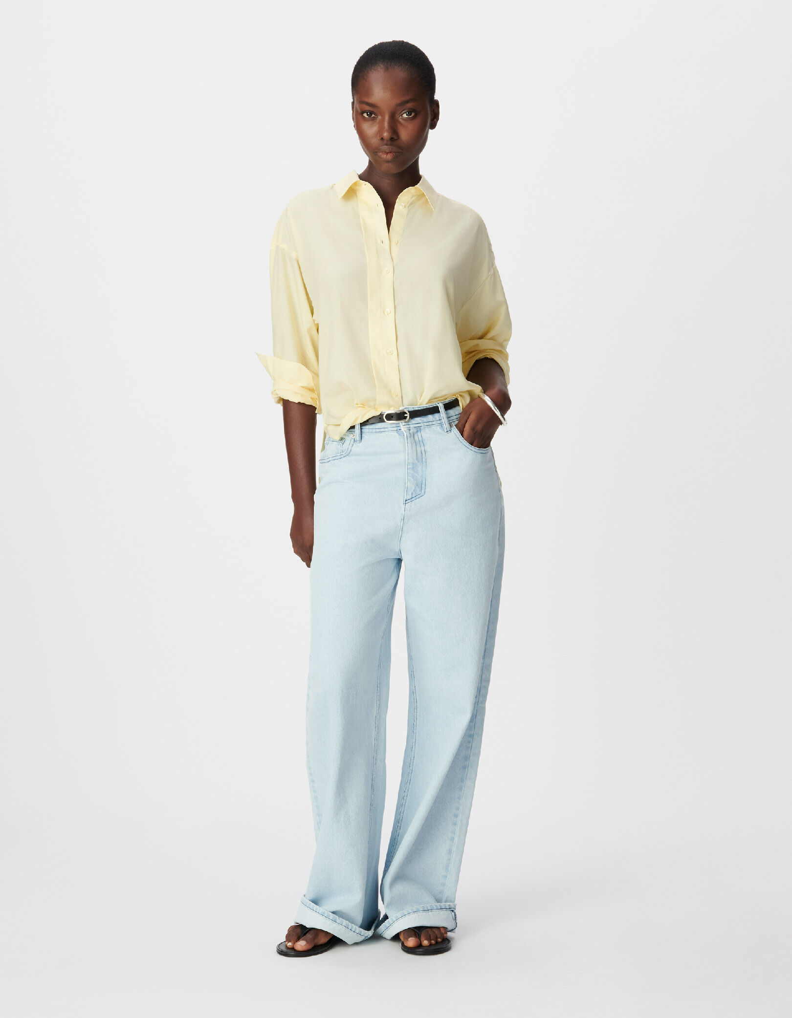 Jean large bleu Chisa Femme