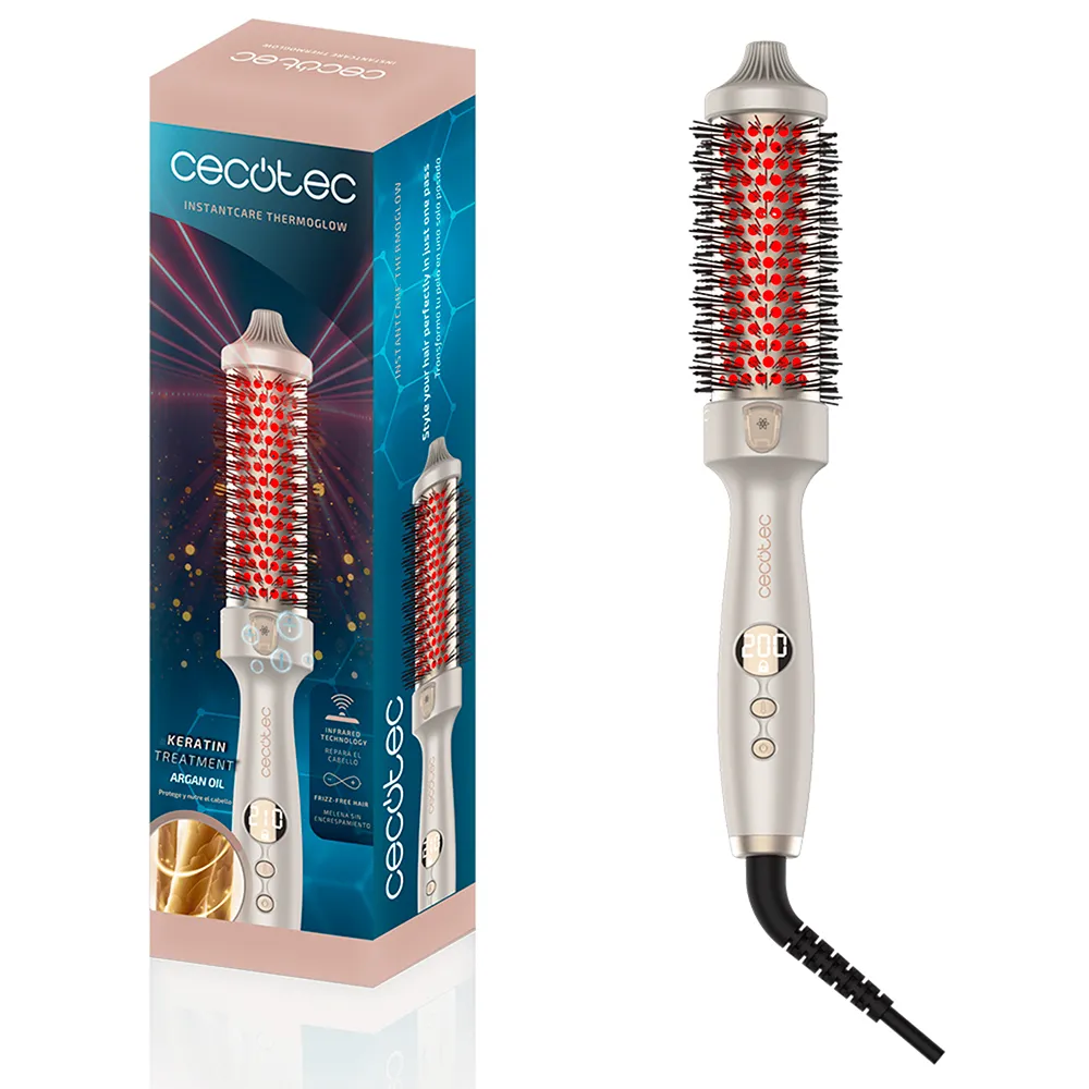 Cecotec InstantCare ThermoGlow hair straightening brush