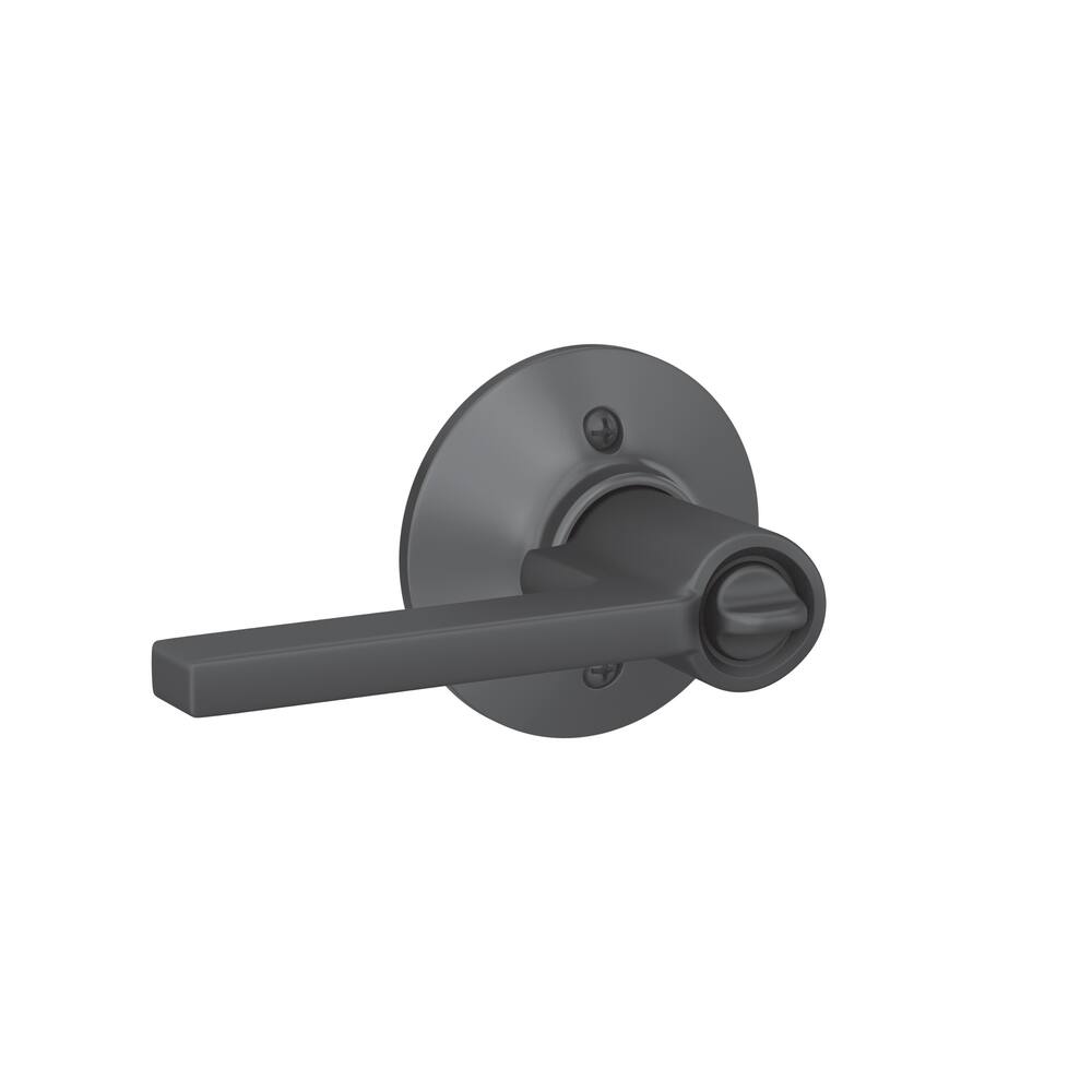 Schlage Privacy Latitude Knob, Matte Black