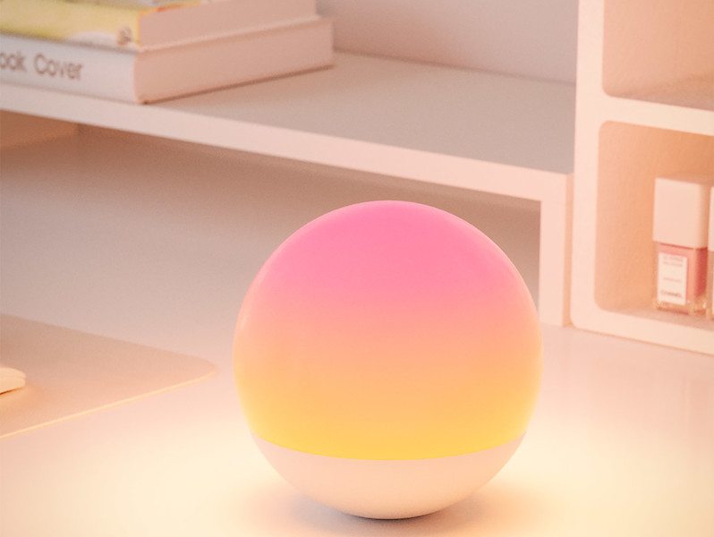 Lampka dziecięca Candy LED z tworzywa sztucznego biała