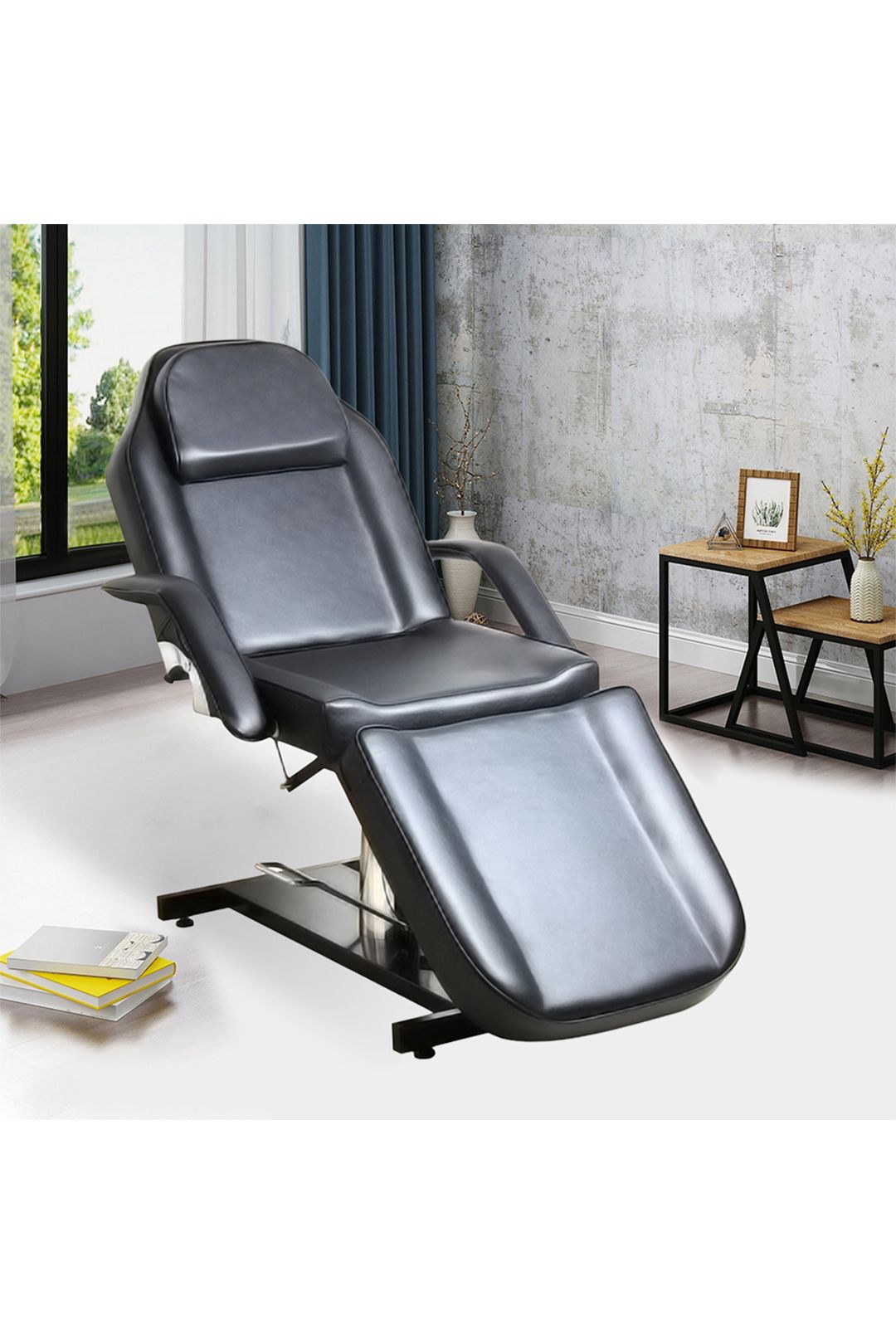 Living and Home Adjustable Leather Beauty Salon and SPA Recliner Chair