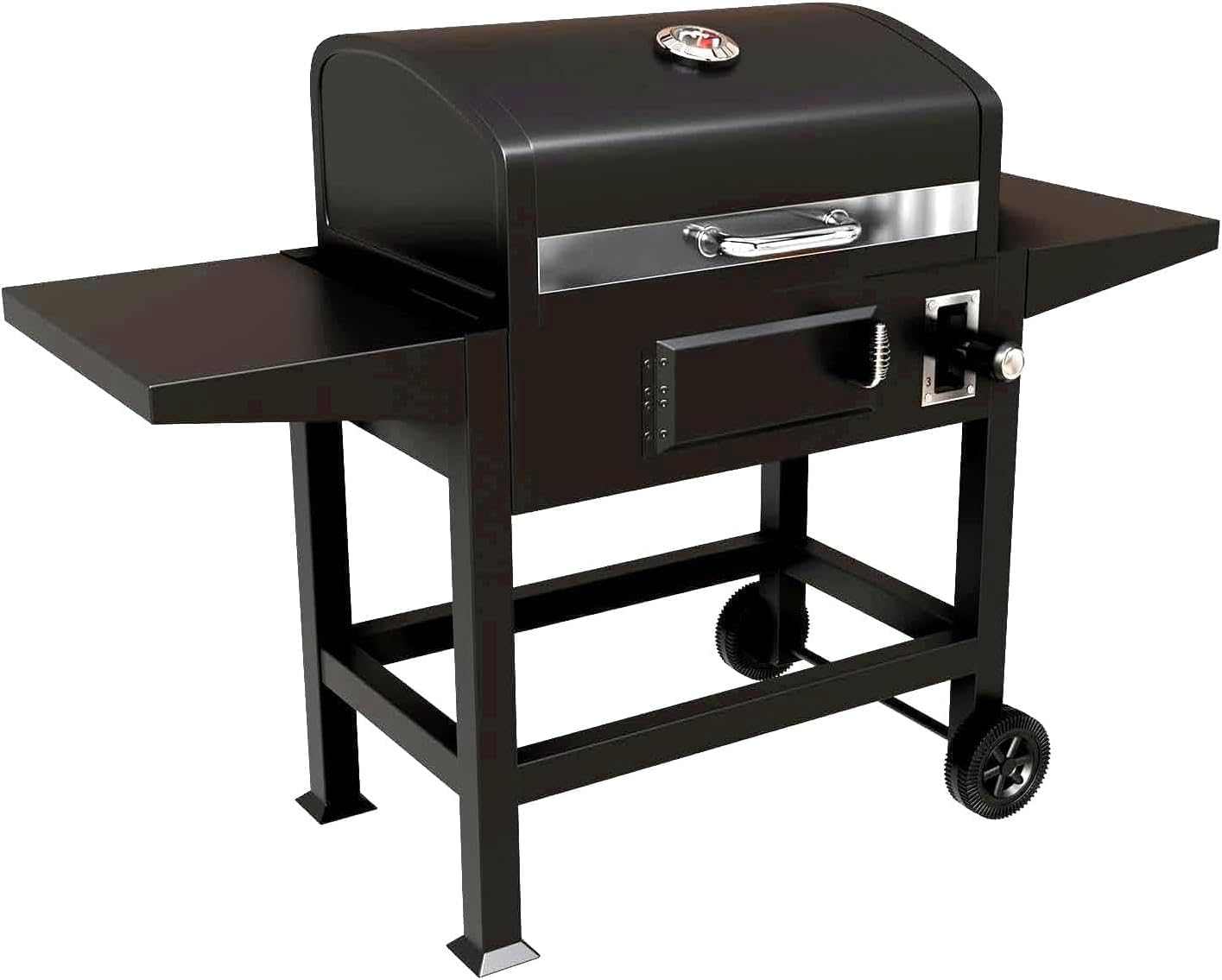 GasOne Charcoal Grill CGS-24A – 24-inch BBQ Charcoal Grill – Outdoor Charcoal Smoker with Multiple Tier Heat Control – for Camping, Picnic, Patio, Backyard Barbecue, Outdoor Cooking