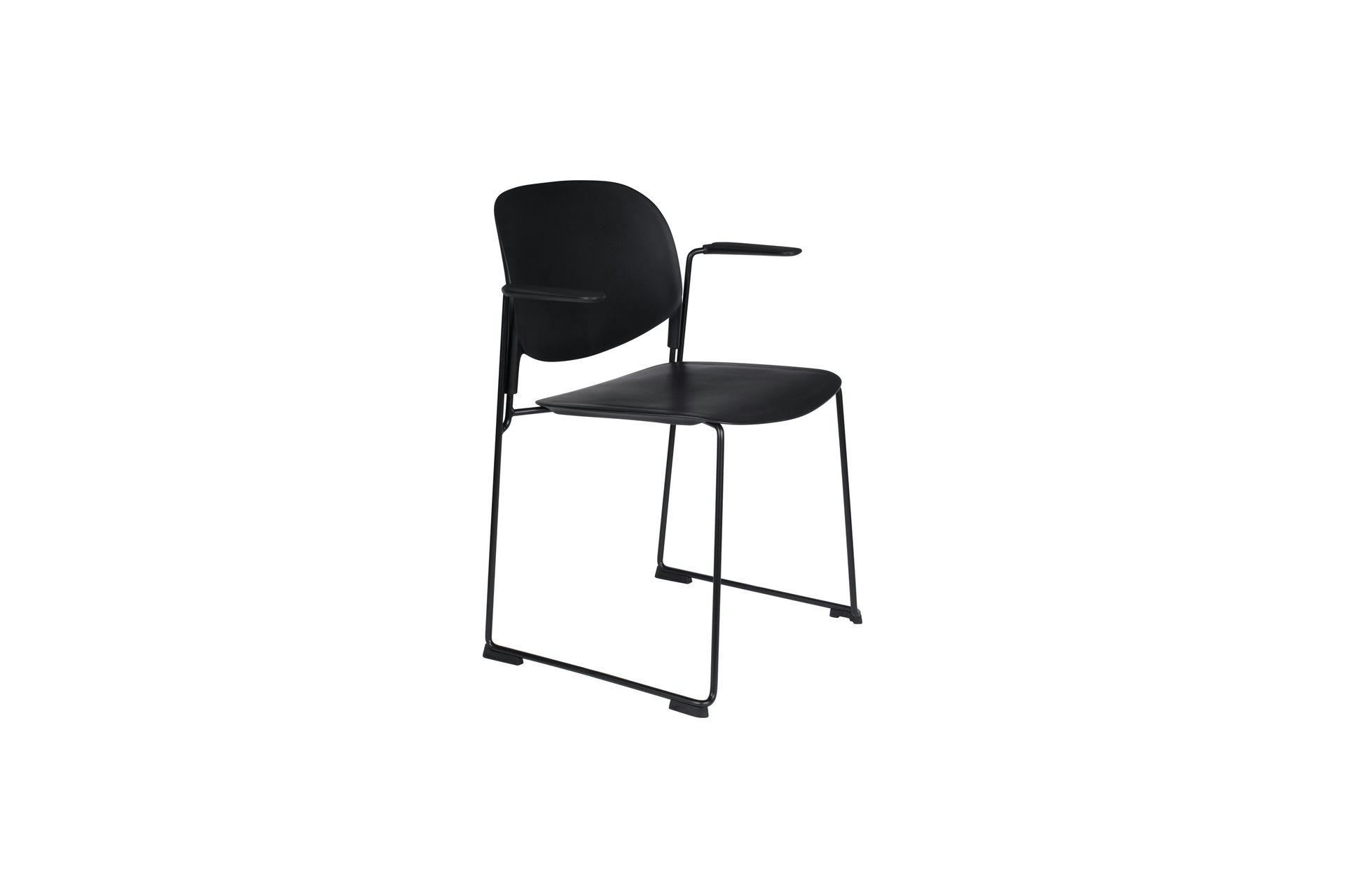 STACKS - Fauteuil en polypropylène noir