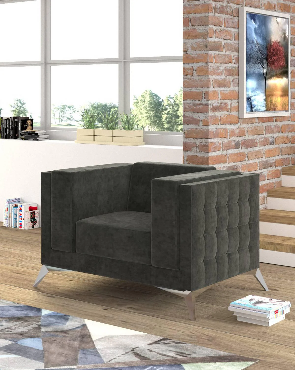 Fauteuil Gusto velvet