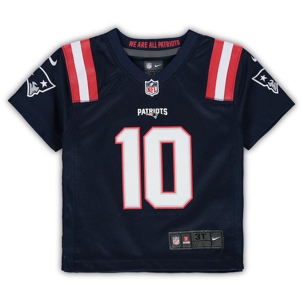 Mac Jones New England Patriots Nike Toddler Game Jersey - Navy