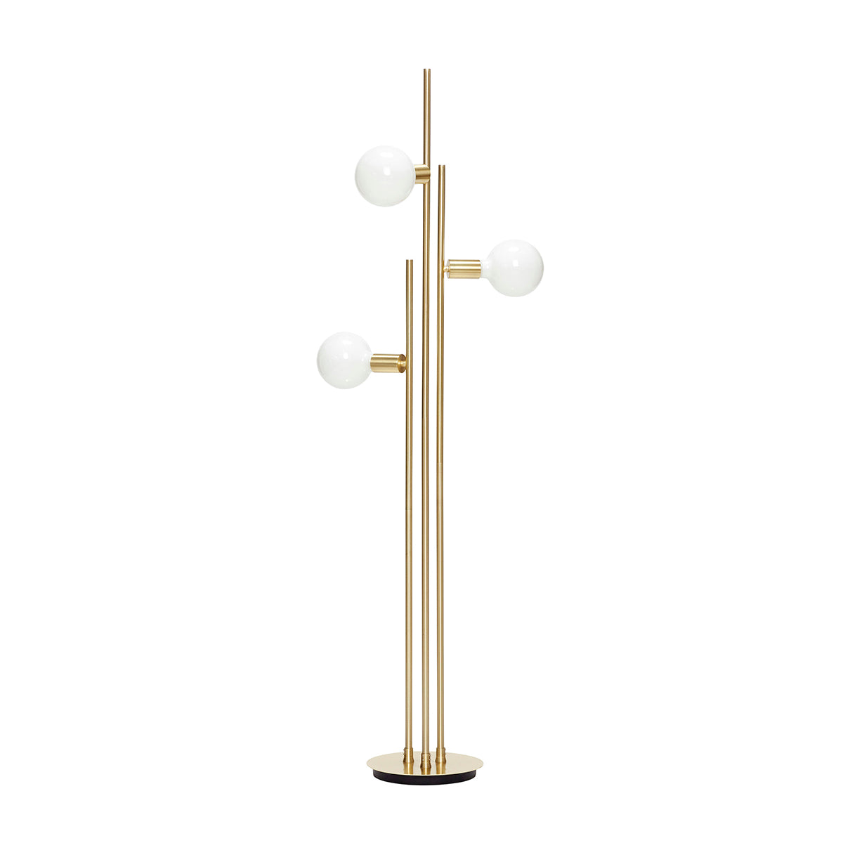 Hübsch vloerlamp Balance - glas/ijzer - 78x28xh150cm, e27/40w/led10w