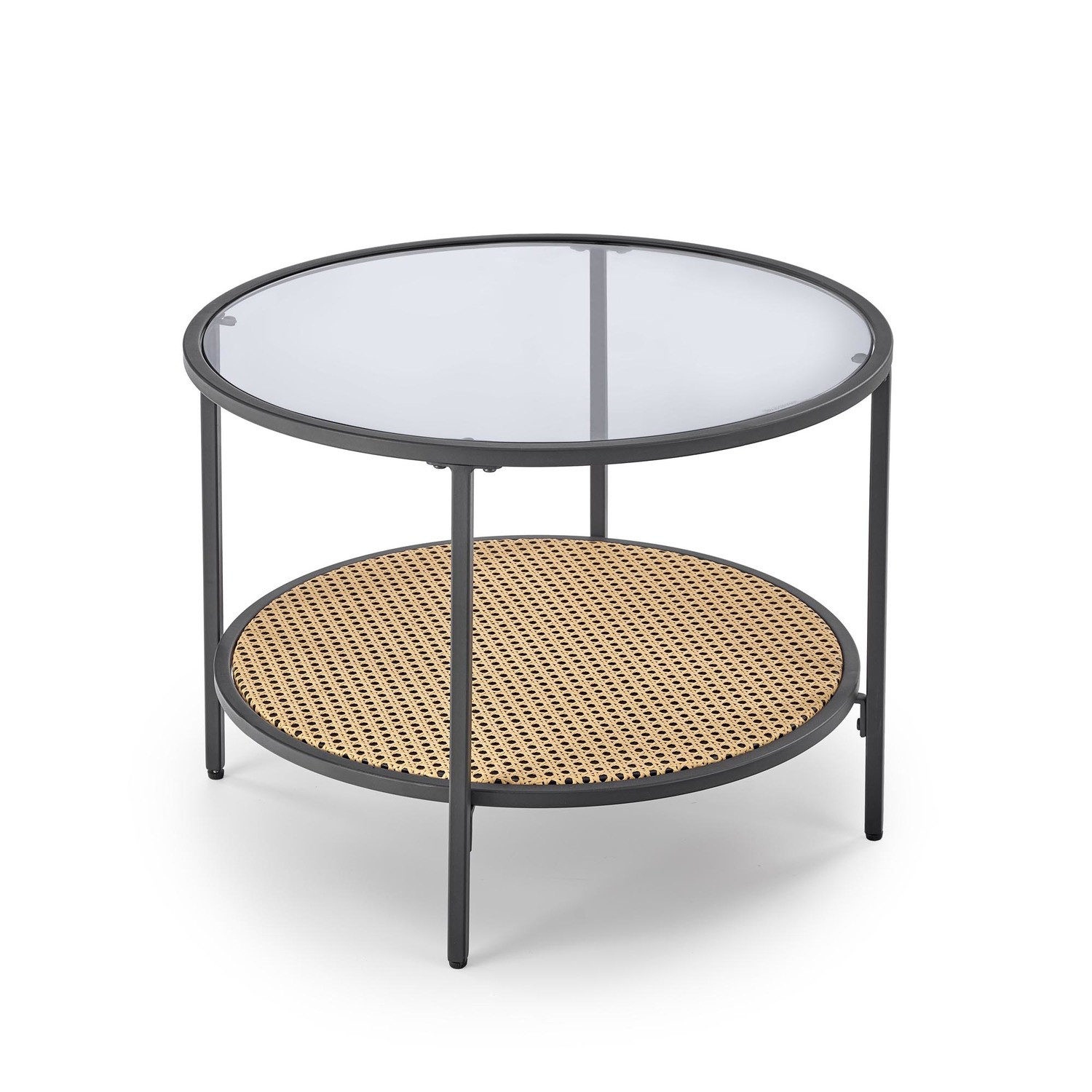 Stolik kawowy DAKOTA 60x60 dymiona/naturalna