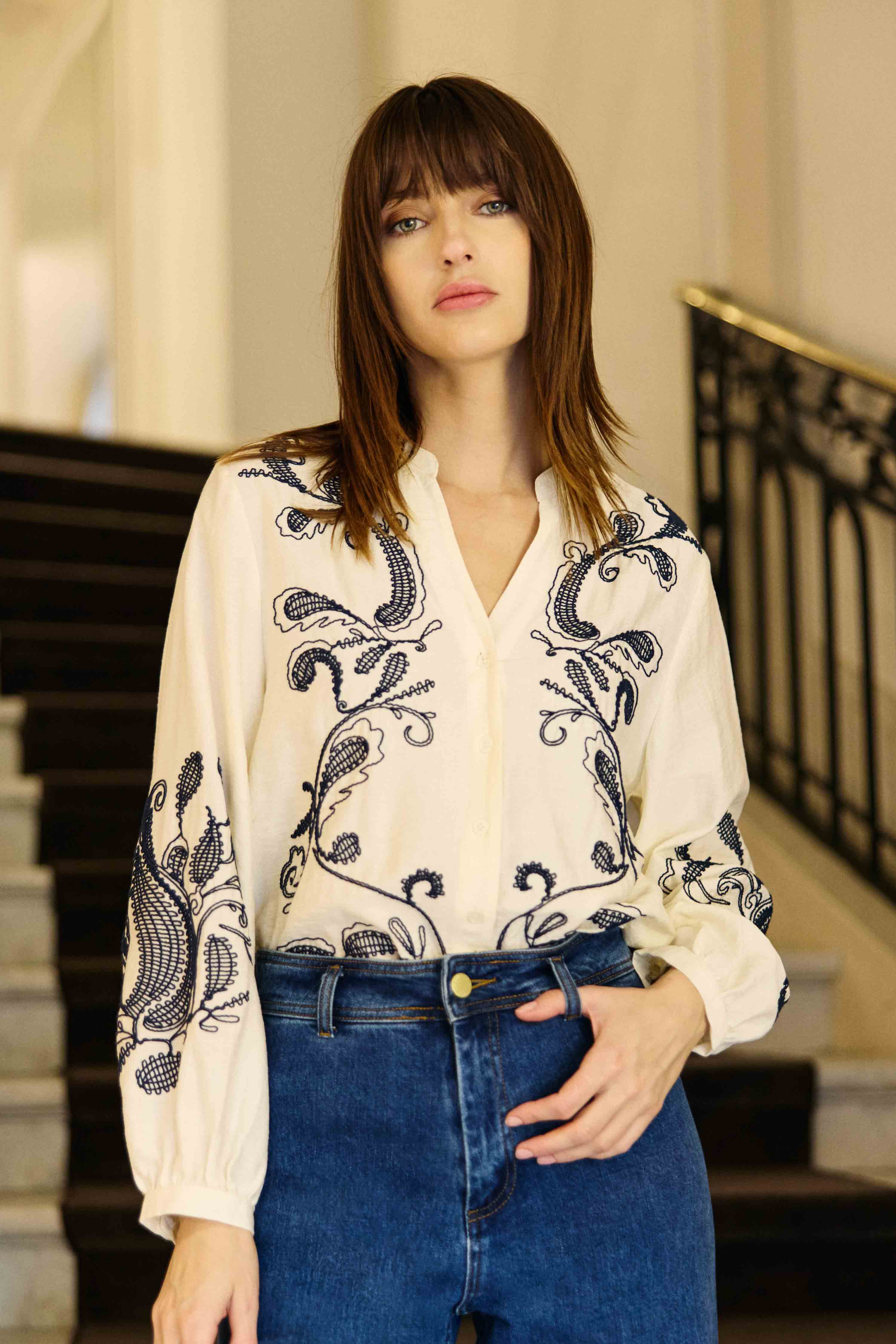 Beyta - Blouse brodée