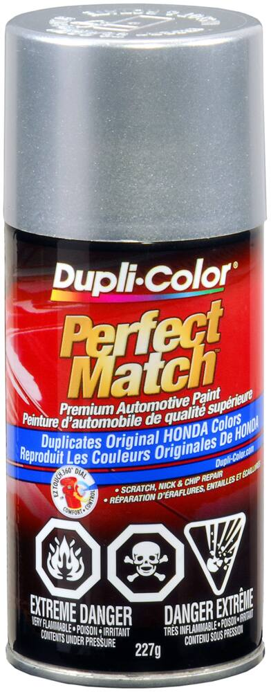 Dupli-Color Perfect Match Premium Acrylic Lacquer Automotive Aerosol Spray Paint, Billet Silver Metallic (NH689M), 227-g