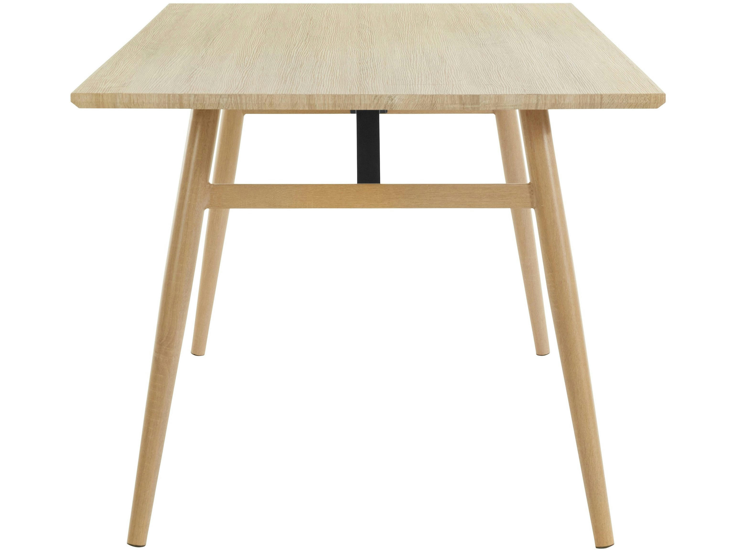 HARRIS - Table à manger 160x90 cm 8 personnes en MDF Nature Chêne