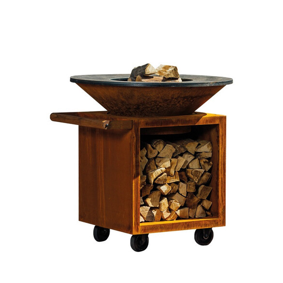 Brasero plancha Classic Storage Corten PRO 100   Housse - Ofyr