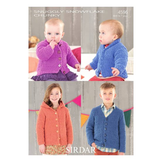 Sirdar Snowflake Chunky Cardigans Digital Pattern 4596