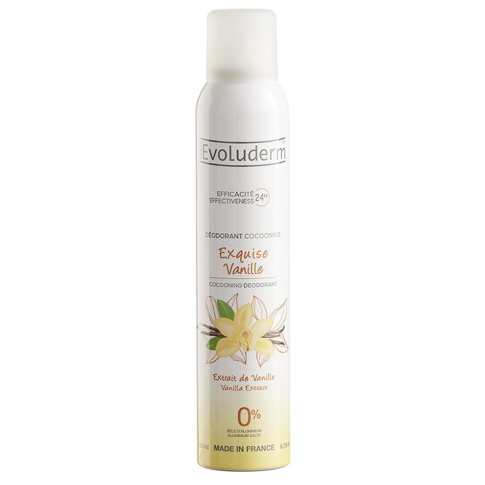 Déodorant Evoluderm exquise vanille 200 ml