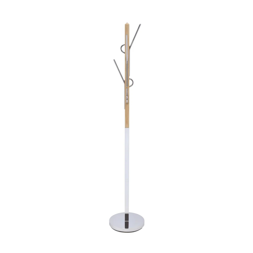 ACME Blaire Coat Rack in Natural and Chrome