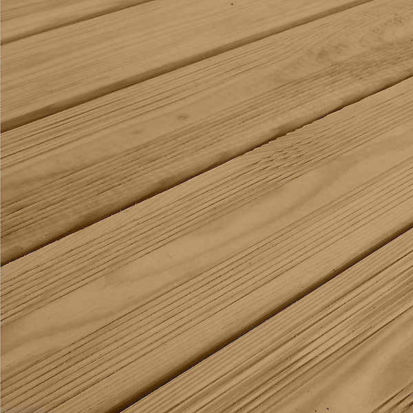 Lame de terrasse pin du Nord Potomac Klikstrom L.240 x l.12 x ép. 2,1 cm