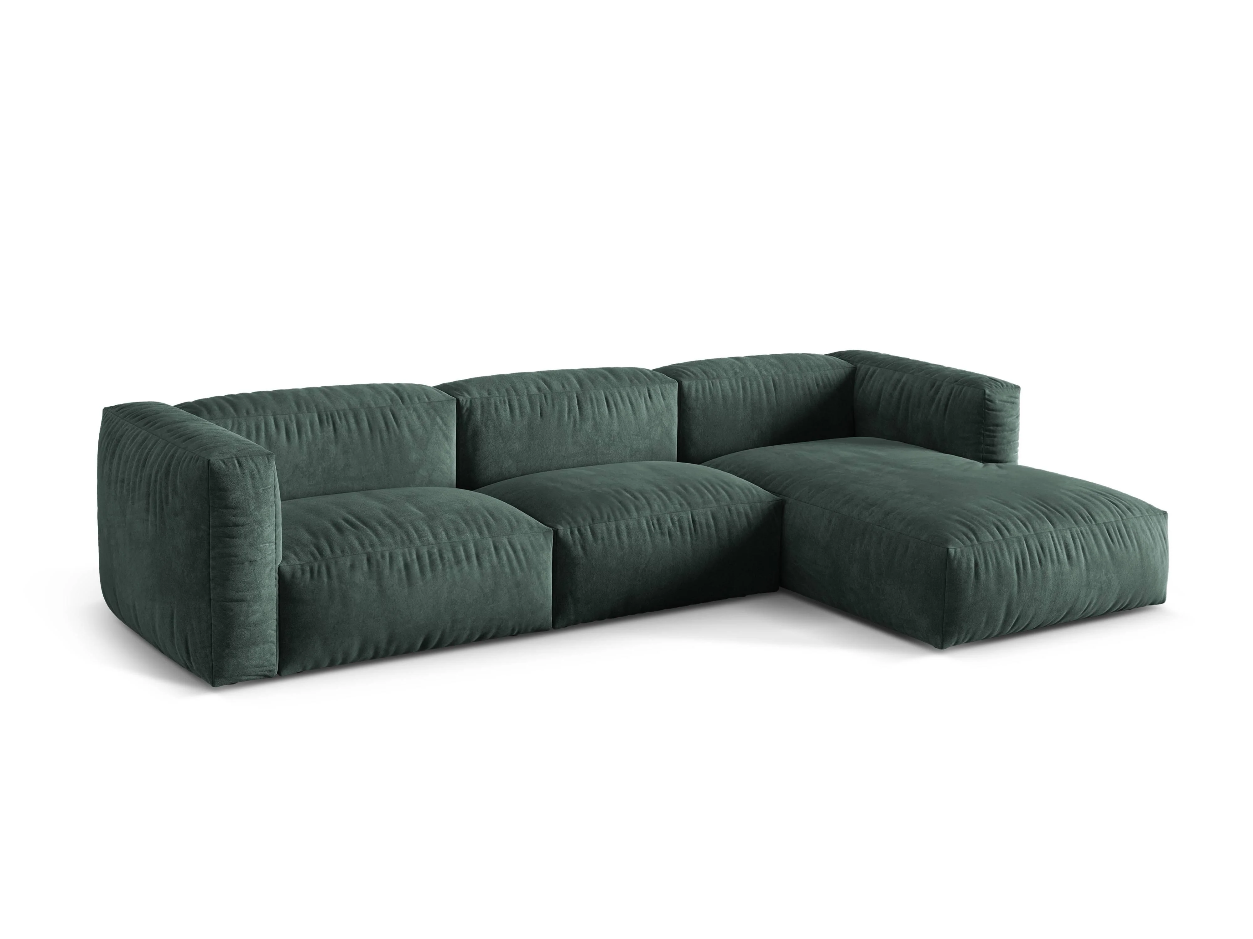 3-zits hoekbank Martina rechts velvet