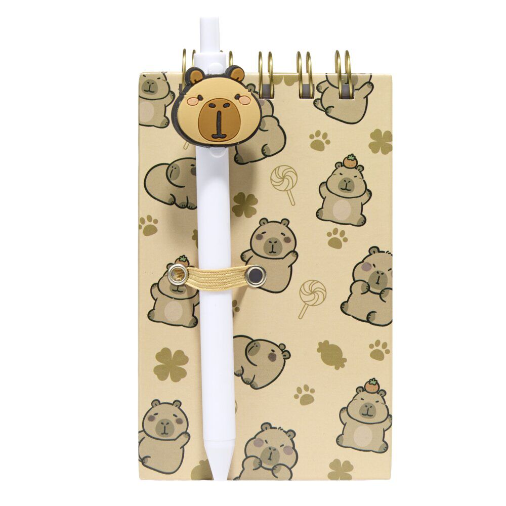 Carnet de notes avec stylo couverture multicolore 8x14,4cm (2 modèles)