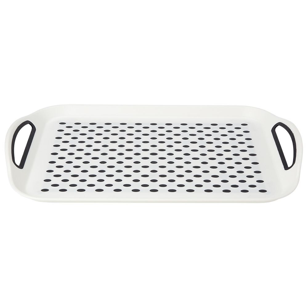 Plateau anti dérapant blanc