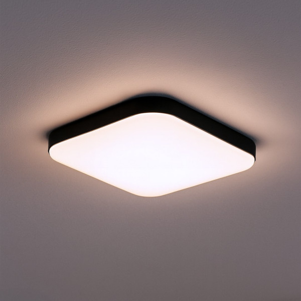 Plafon NEMOkwadratowy czarny LED 1x11W 26cm 1100lm IP20 Milagro