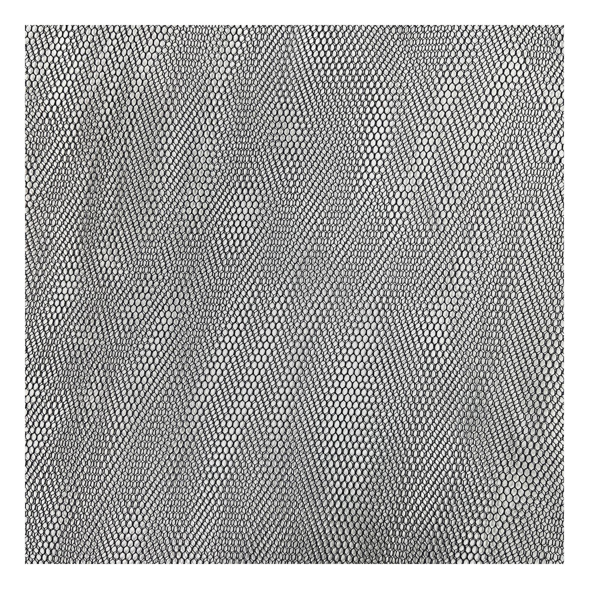 Black Nylon Dress Net Fabric by the Metre