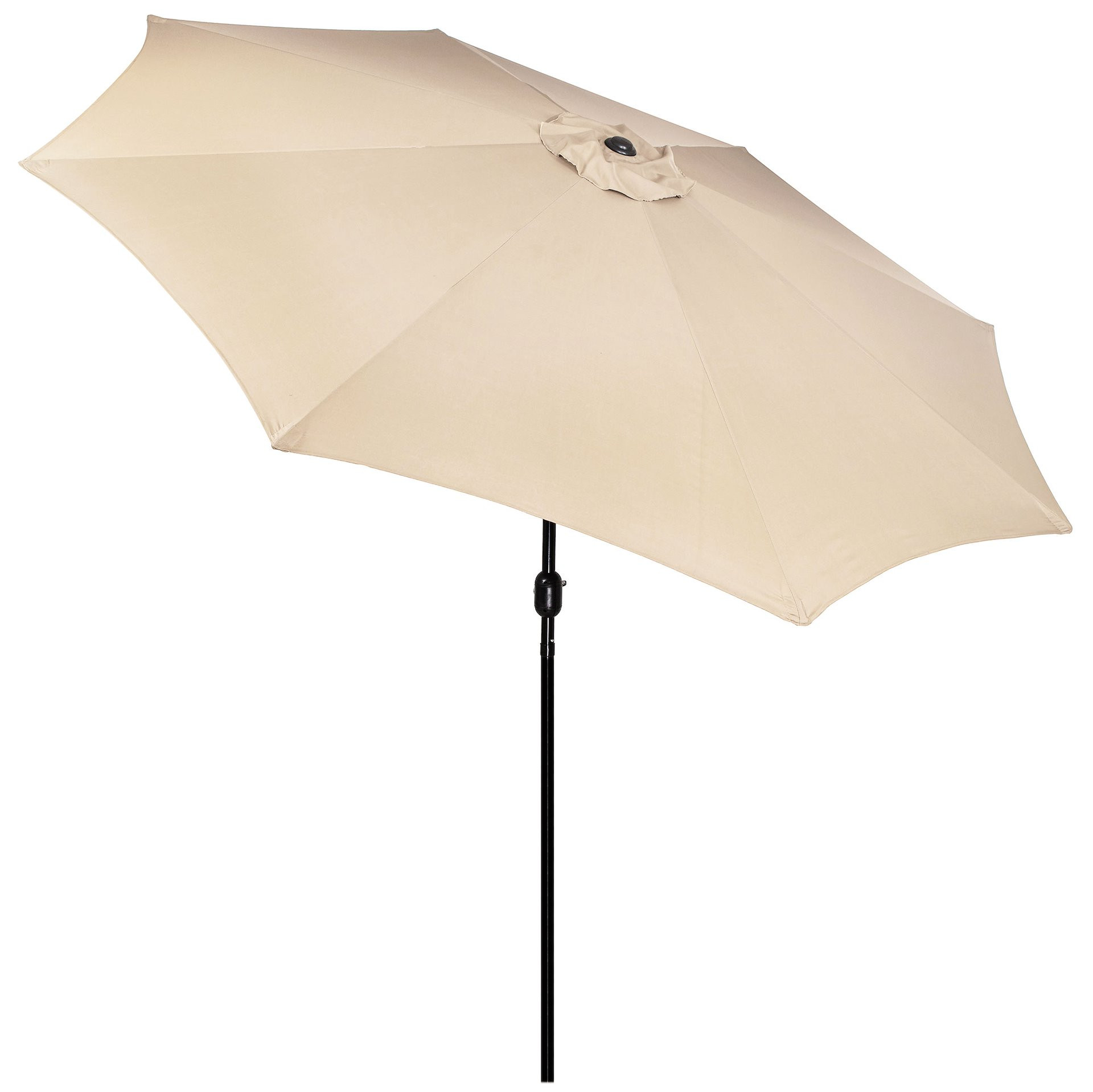 Parasol ogrodowy, łamany z korbą 300 cm duży na balkon, taras beżowy