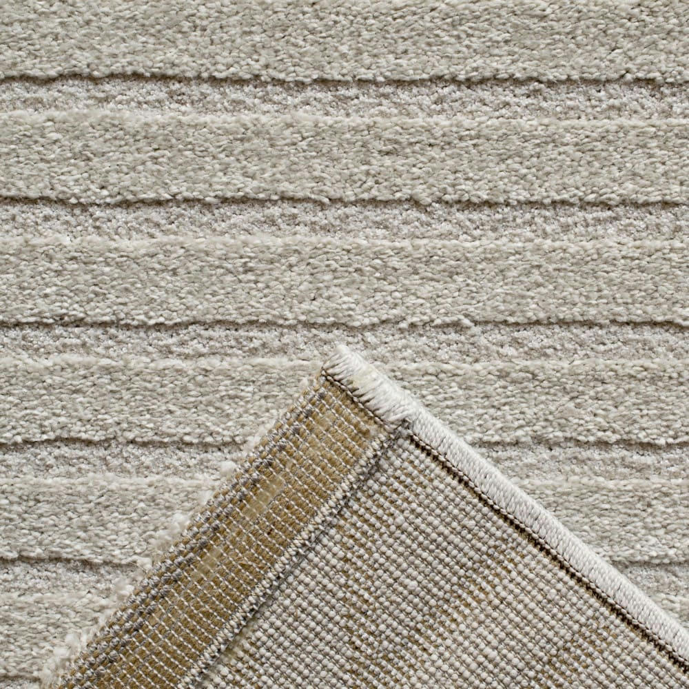 DIXIE II - Tapis contemporain à motif géométrique ecru 200x290 cm