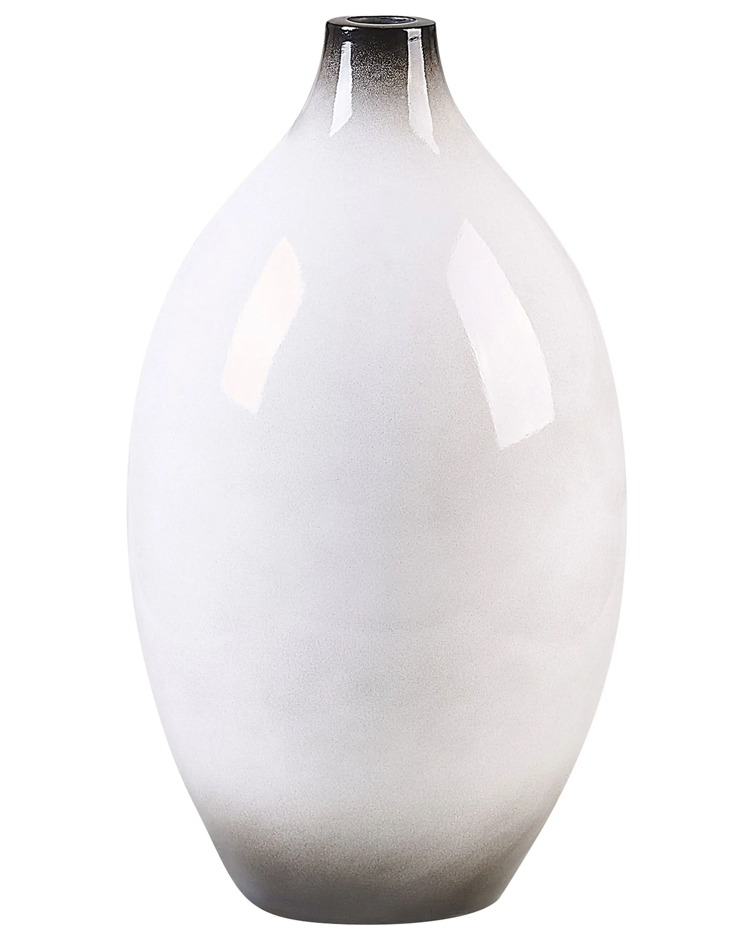 Decorative Vase BAEZA Ceramic 36 cm White