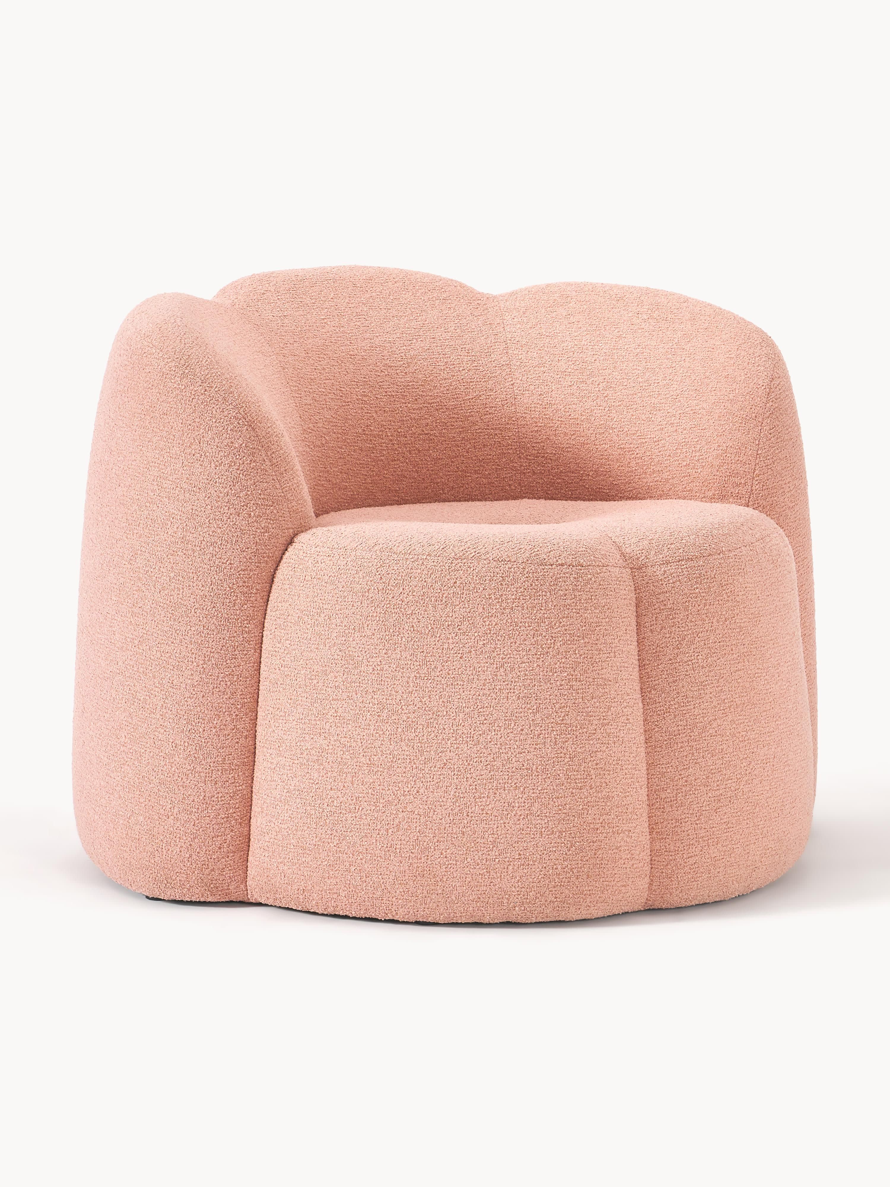 Bouclé-Loungesessel Fleur