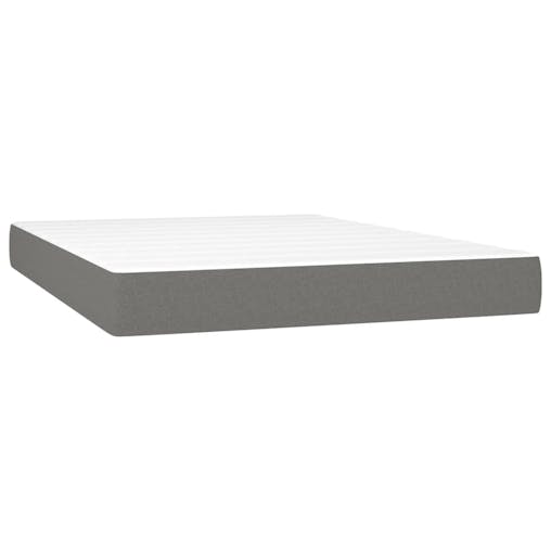 NNEVL Pocket Spring Bed Mattress Dark Grey 137x190x20 cm Full Fabric