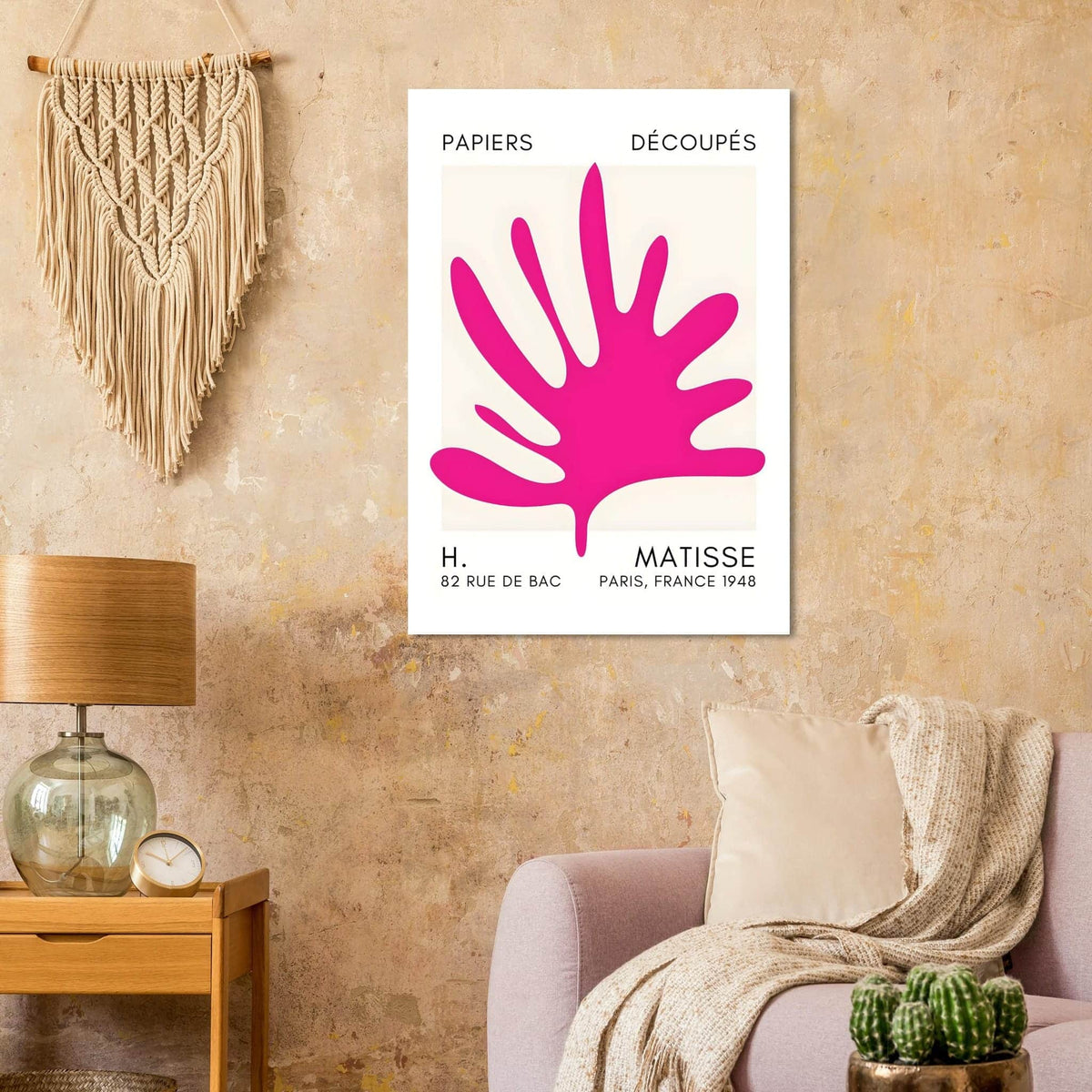 Artfulprints Poster Matisse – Coral drift pink  - 70x100 cm - Roze