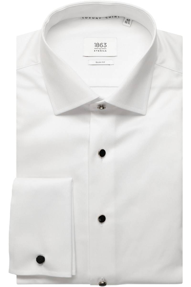 ETERNA 1863 Slim Fit Hemd weiss, Einfarbig