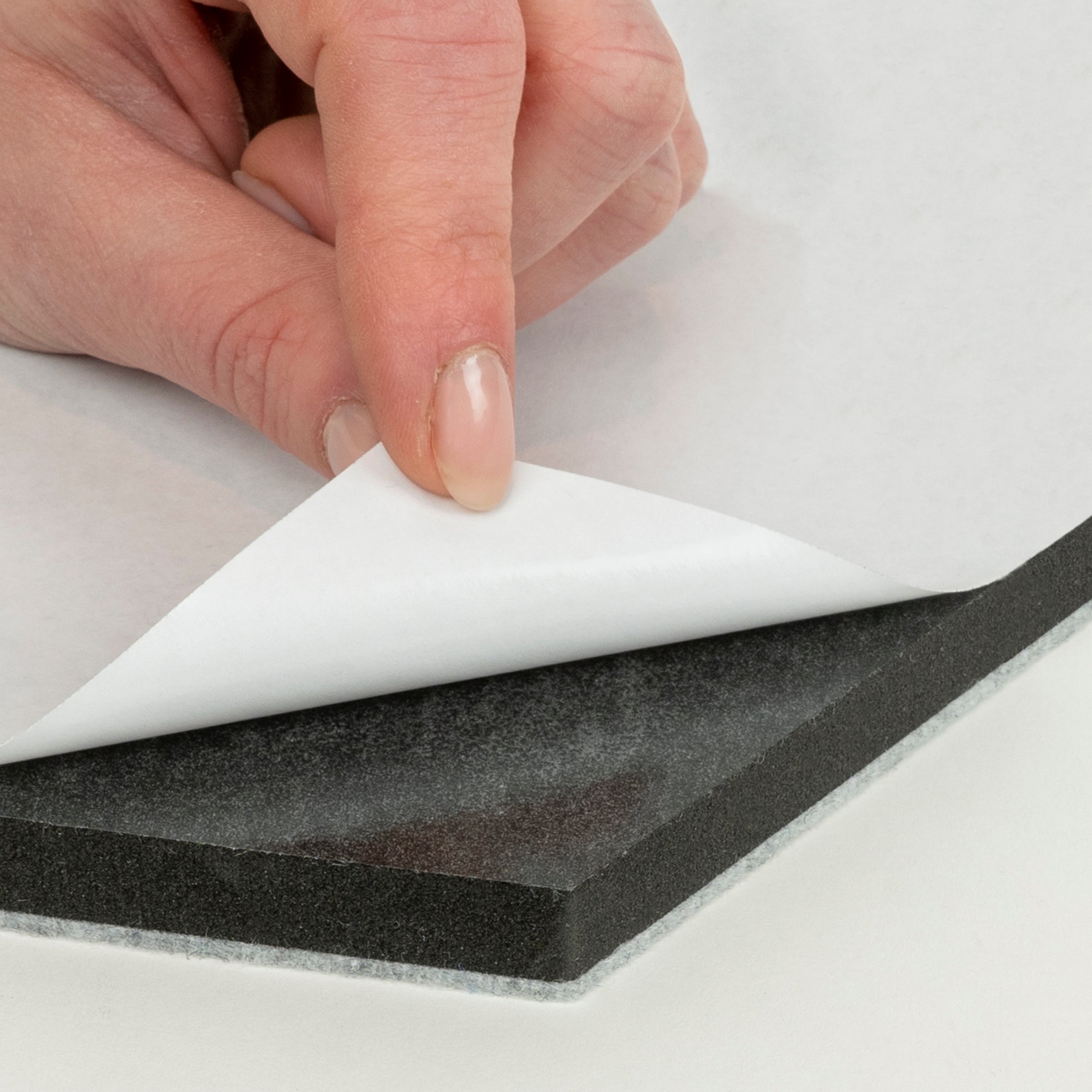 QUVIO Vilten memobord vierkant - Grijs