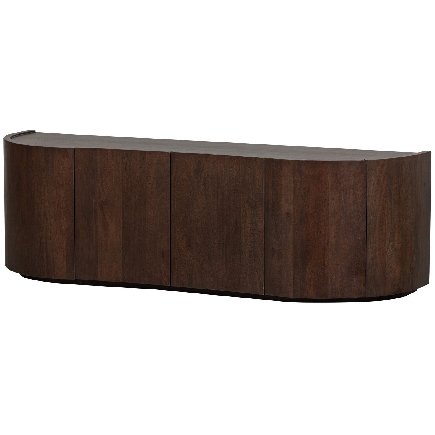 WOOOD Sense Dressoir 4-Deurs - Mango - Walnoot - 50x160x46