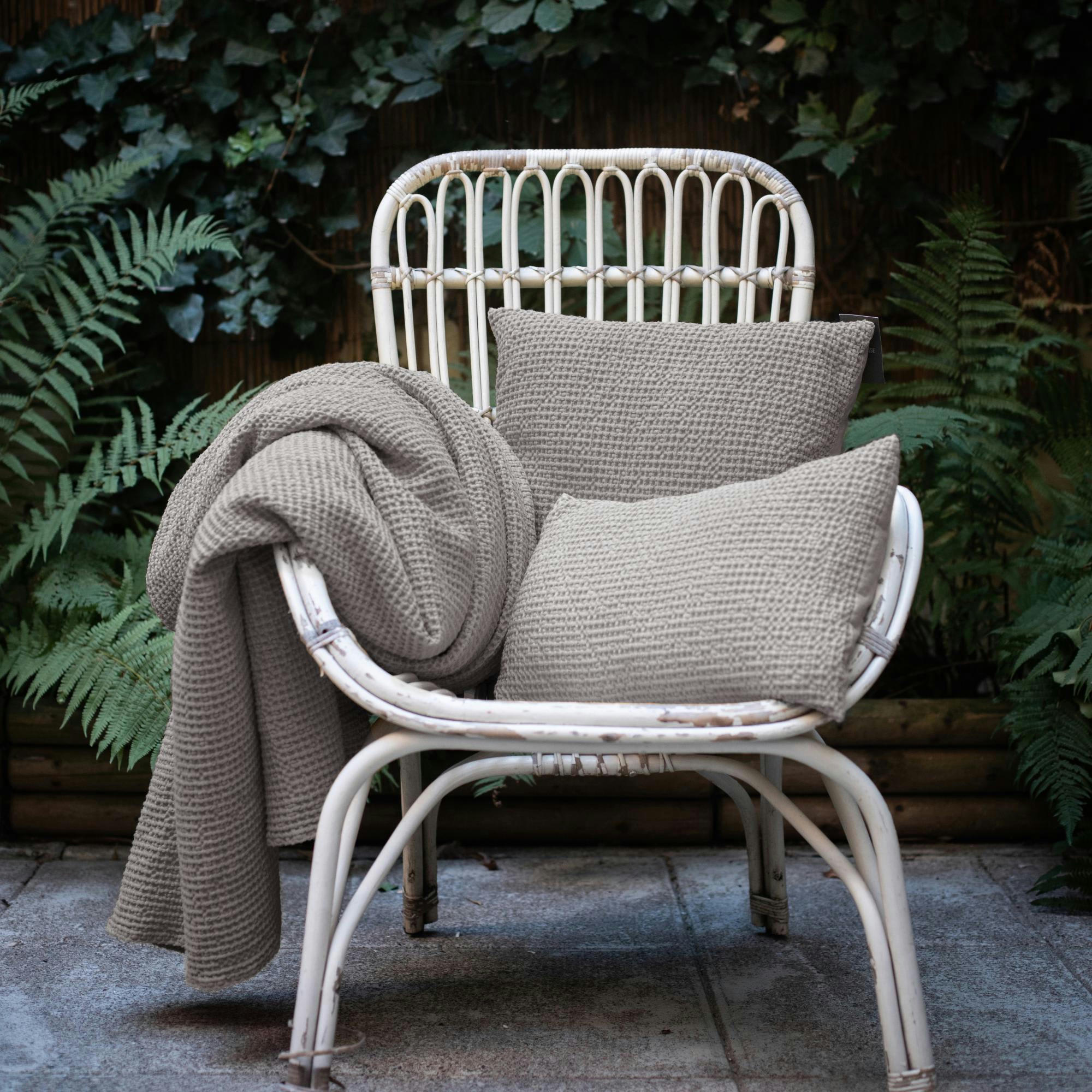 MAIA - Coussin  en coton orage 45 x 45