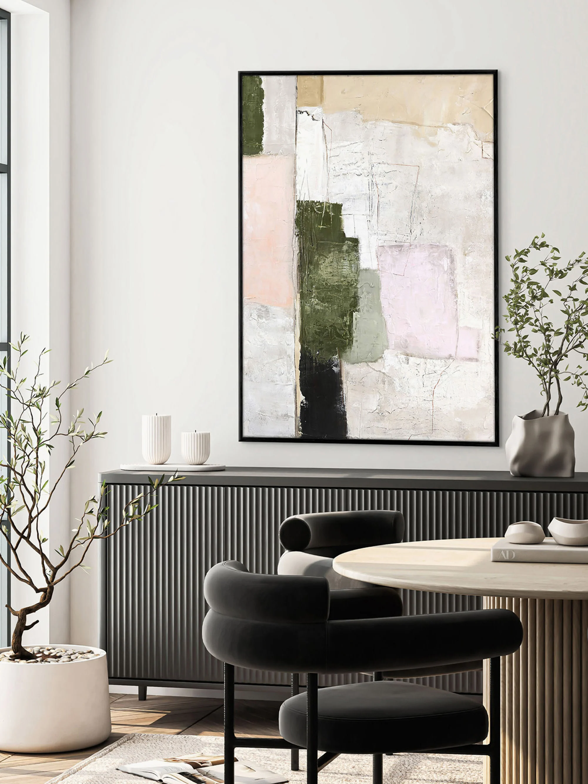 Handgemaltes Leinwandbild Rustic Revival