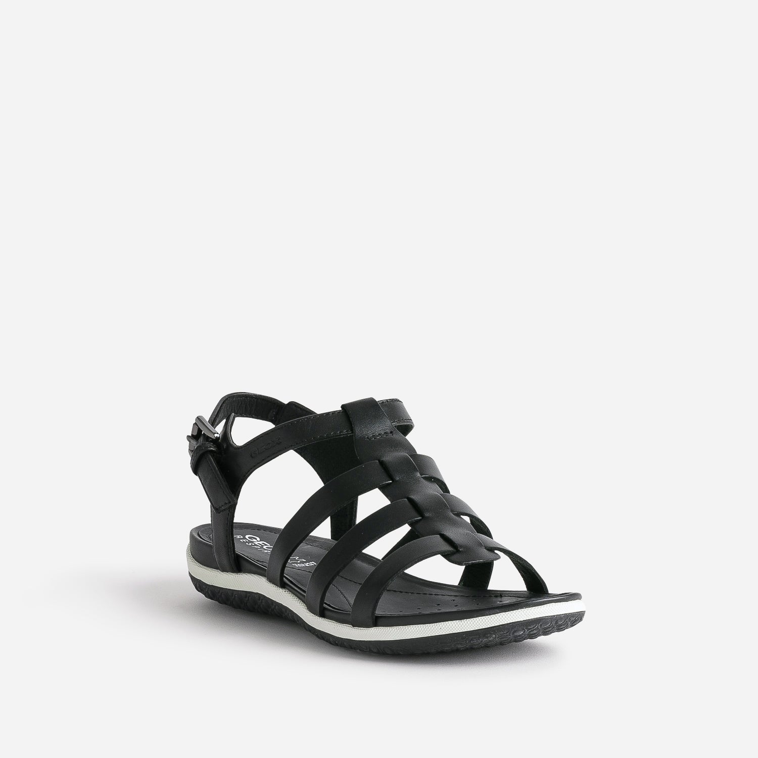 Sandale GEOX noire en cuir