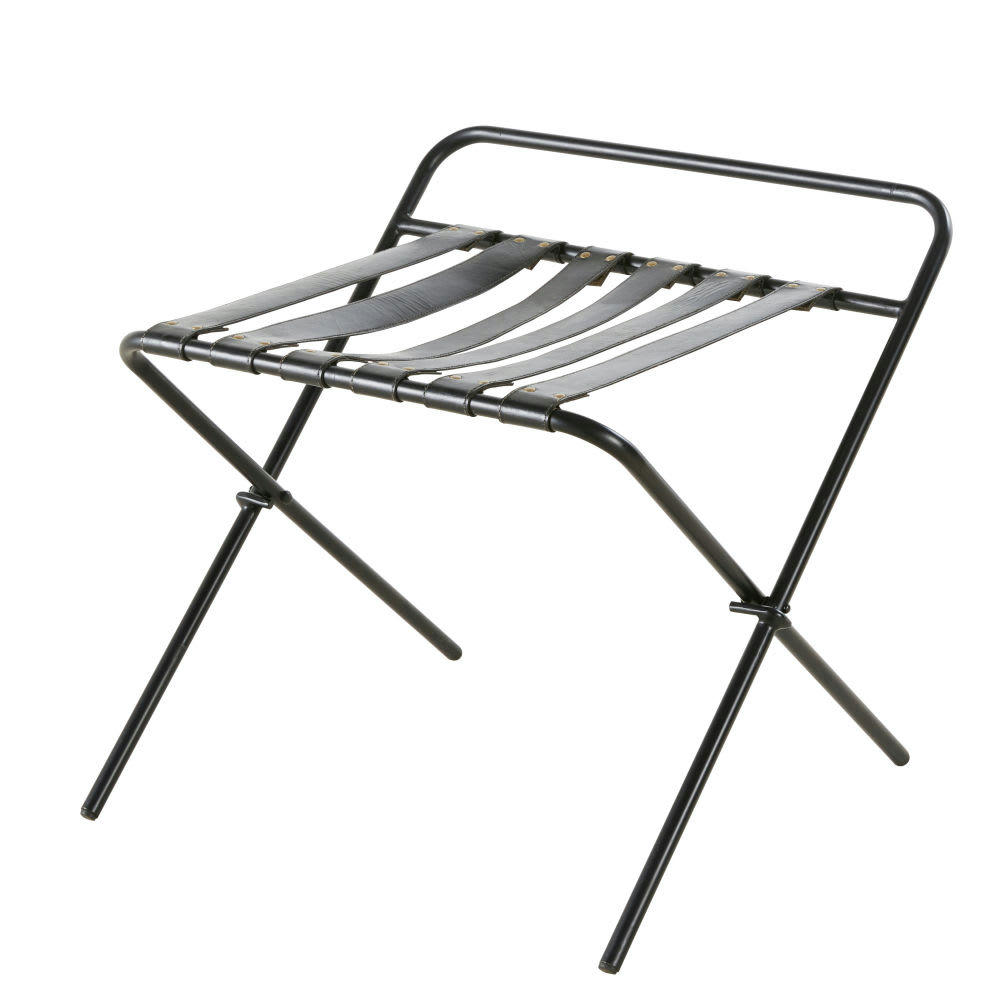 Joe Business - Porte-bagage professionnel en métal et cuir noirs