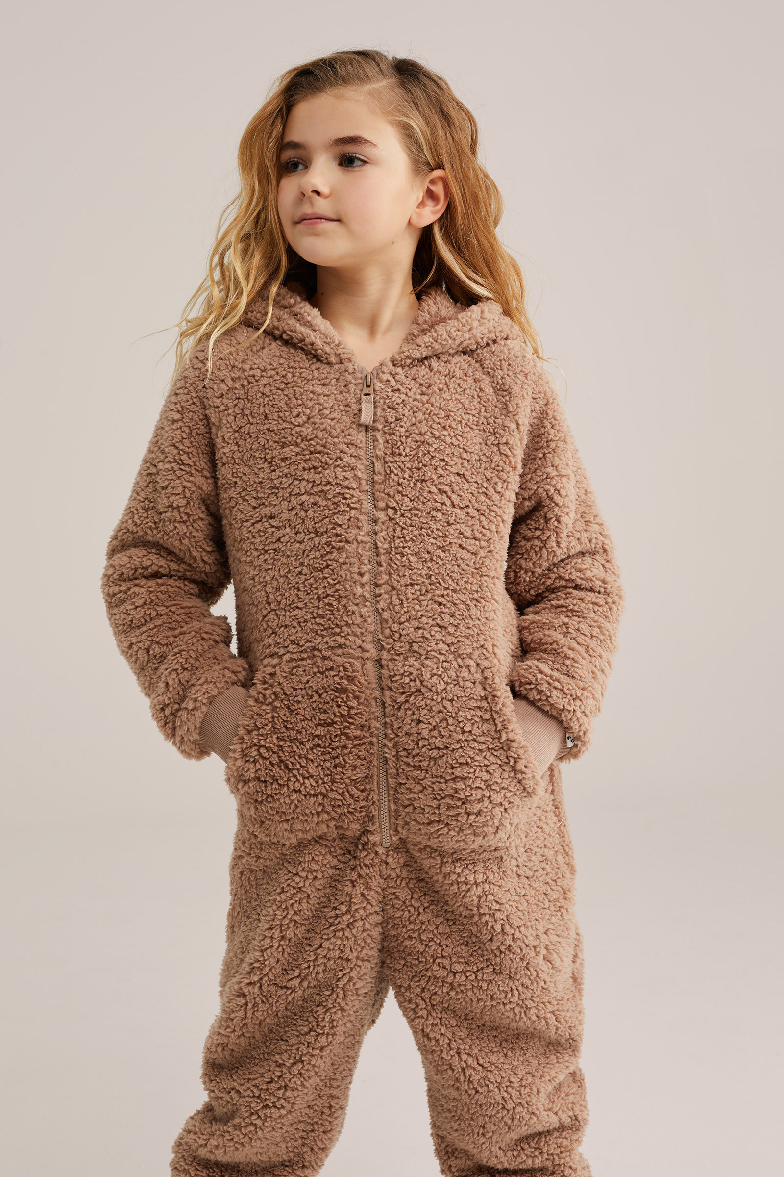 Meisjes teddy onesie