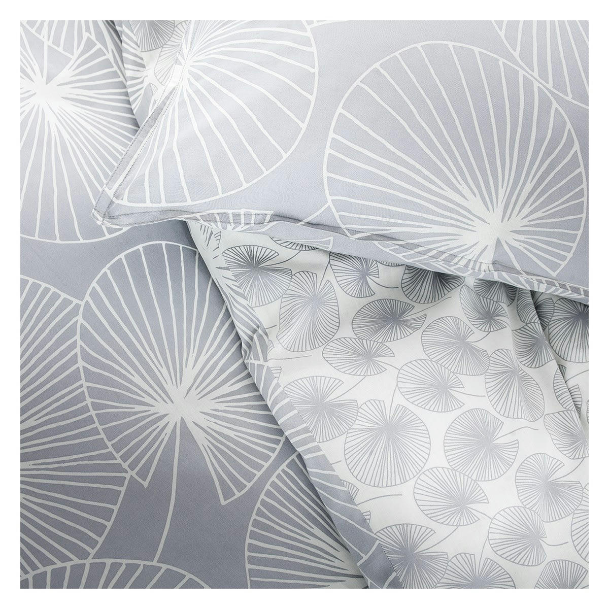 SUNNY DORIAN - Parure de lit gris 220x240