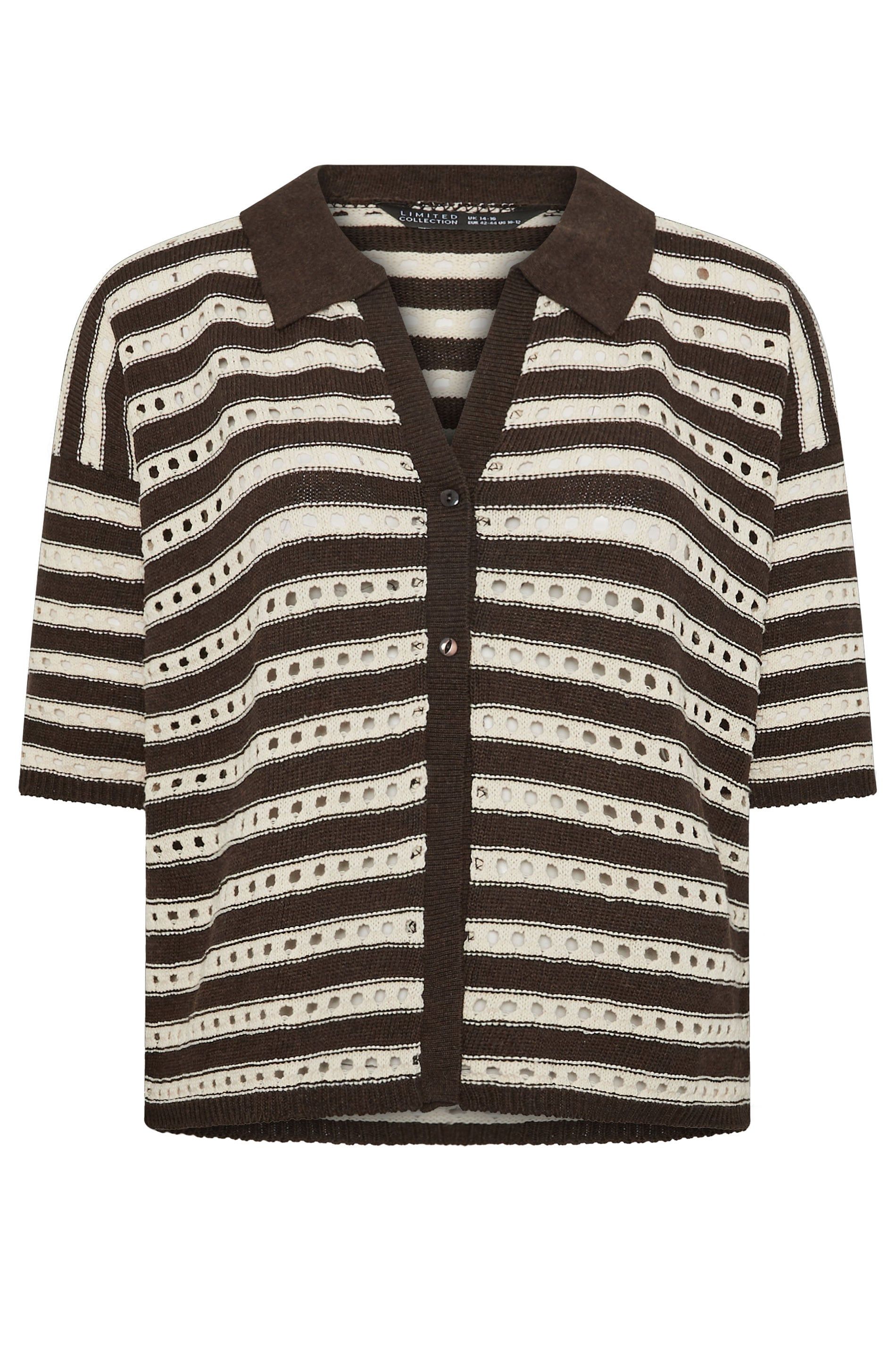 Yours Stripe Knitted Shirt