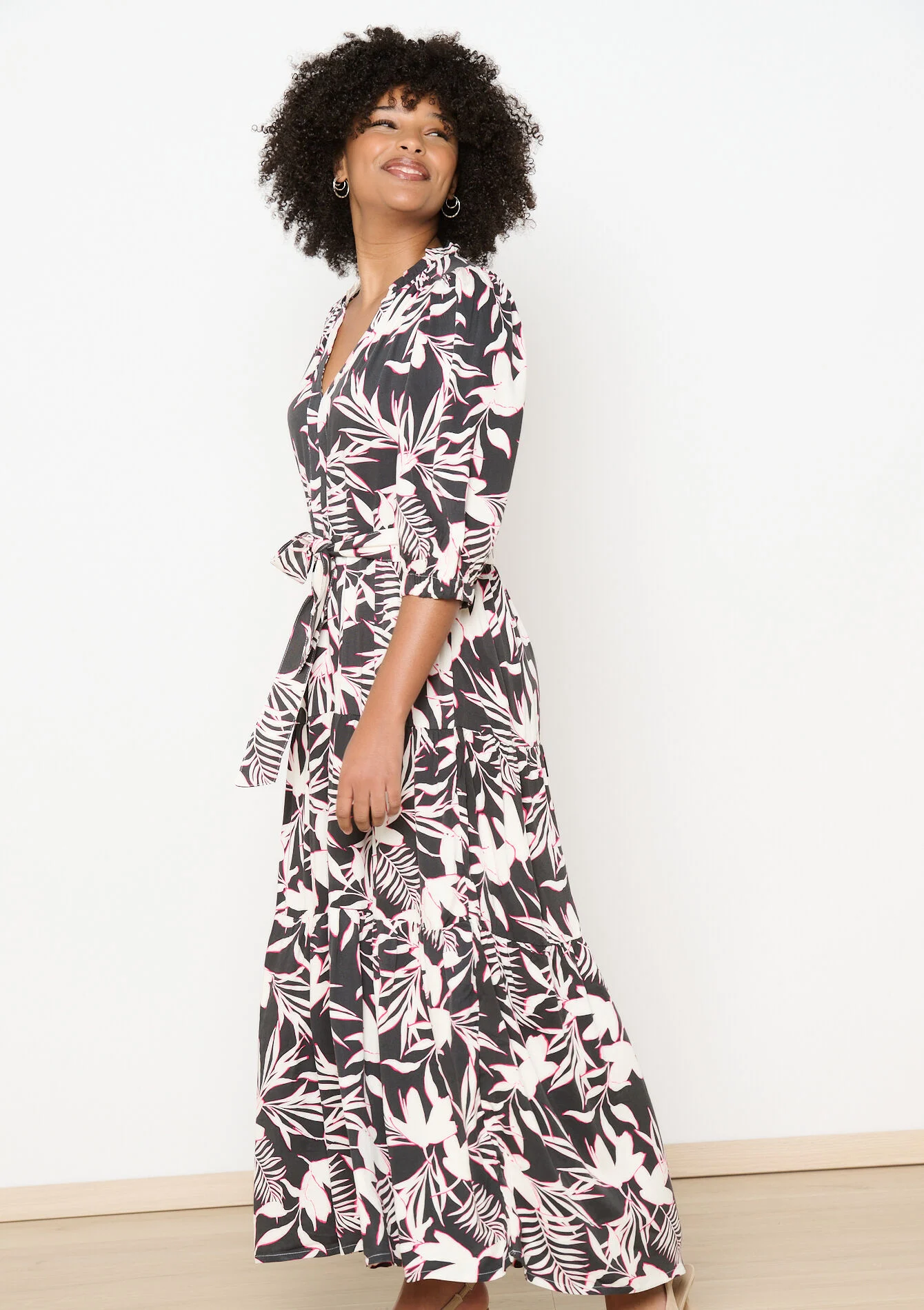 Maxi-jurk met bloemenprint